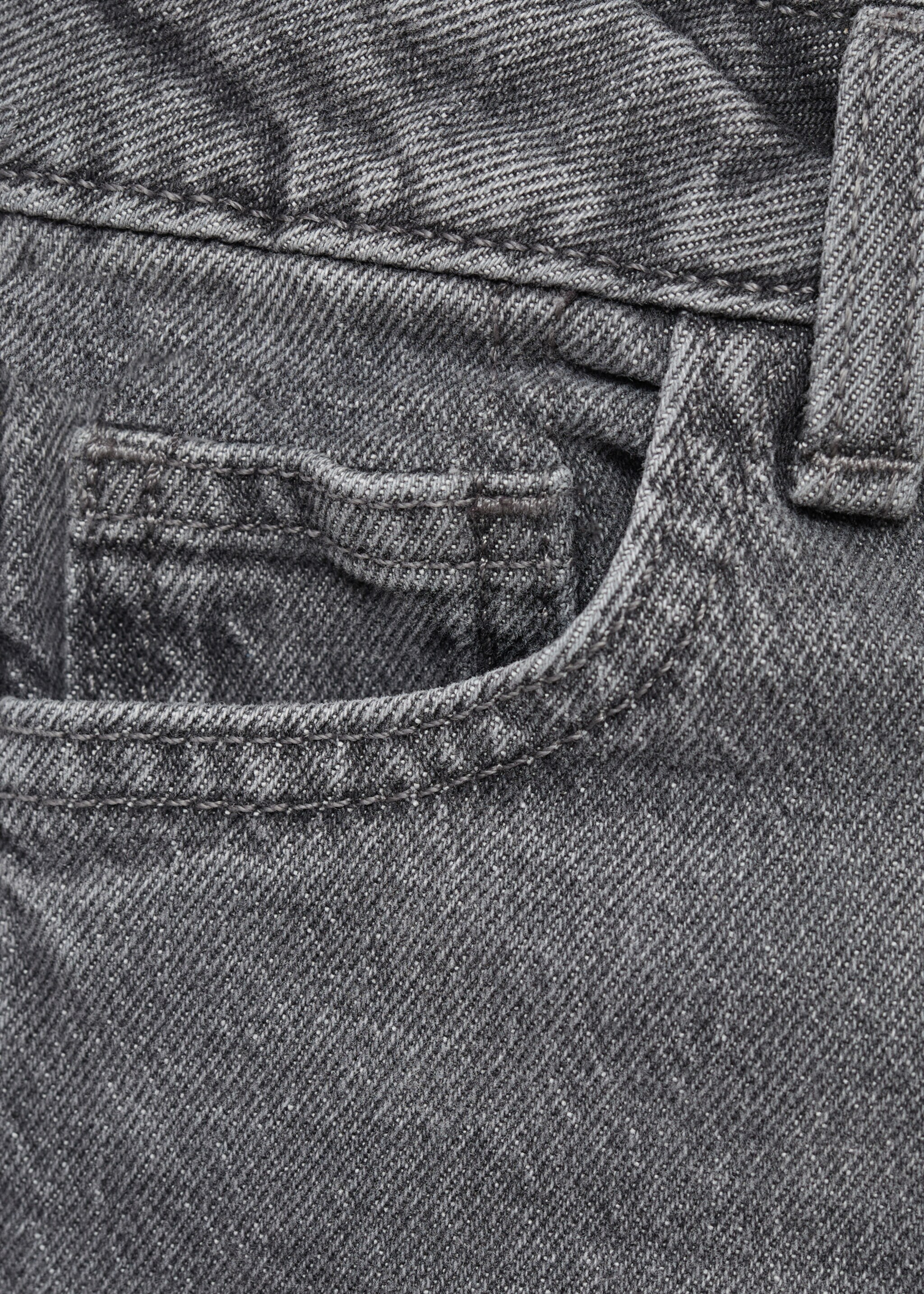 Jeans diritti bordo inferiore con risvolto - Dettaglio dell'articolo 0