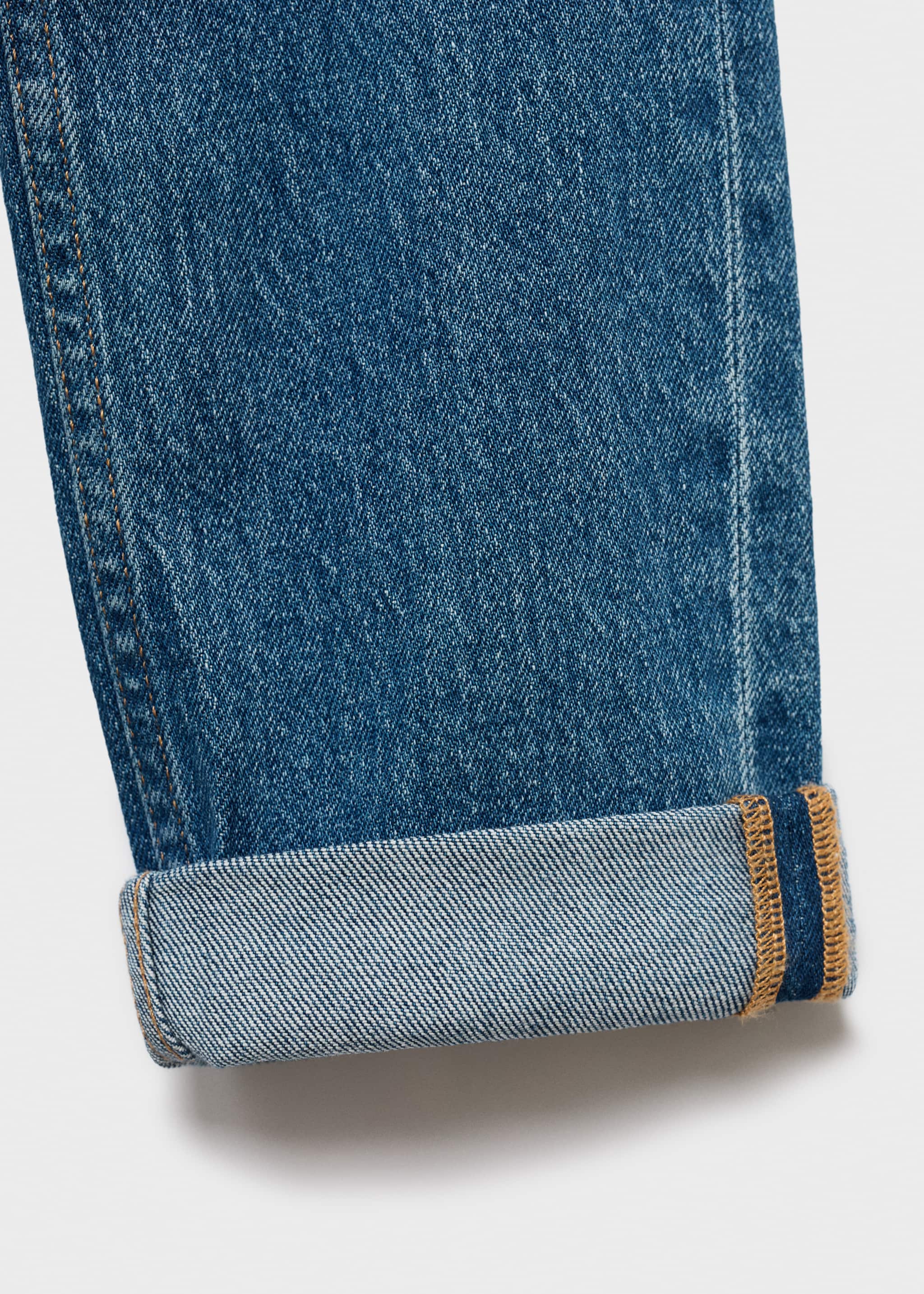 Turned-up straight jeans - Details of the article 8