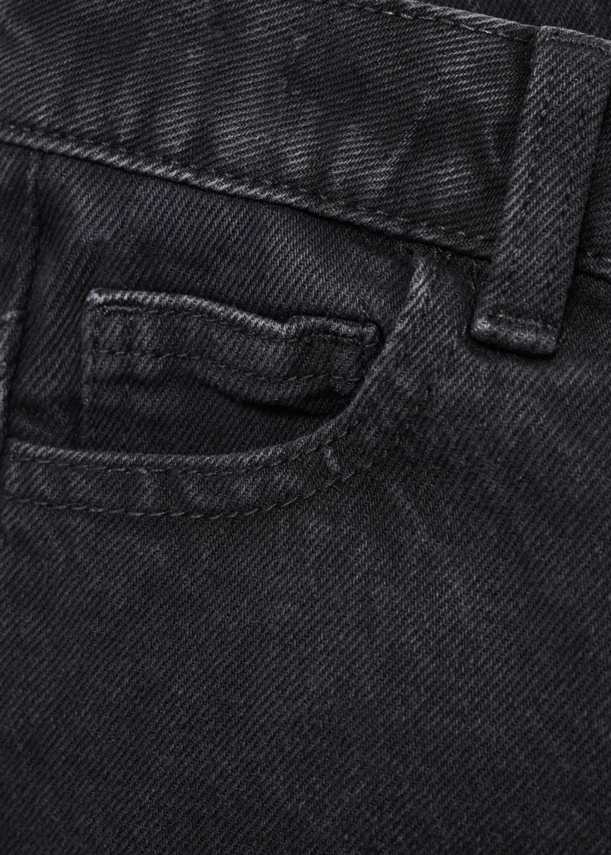Jeans diritti bordo inferiore con risvolto - Dettaglio dell'articolo 0