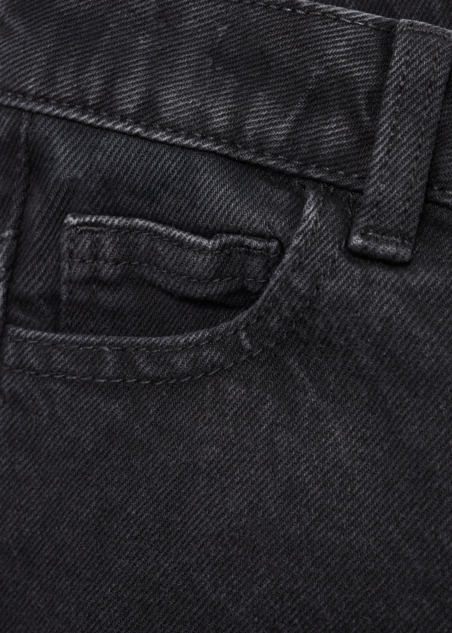 Jeans diritti bordo inferiore con risvolto - Dettaglio dell'articolo 0