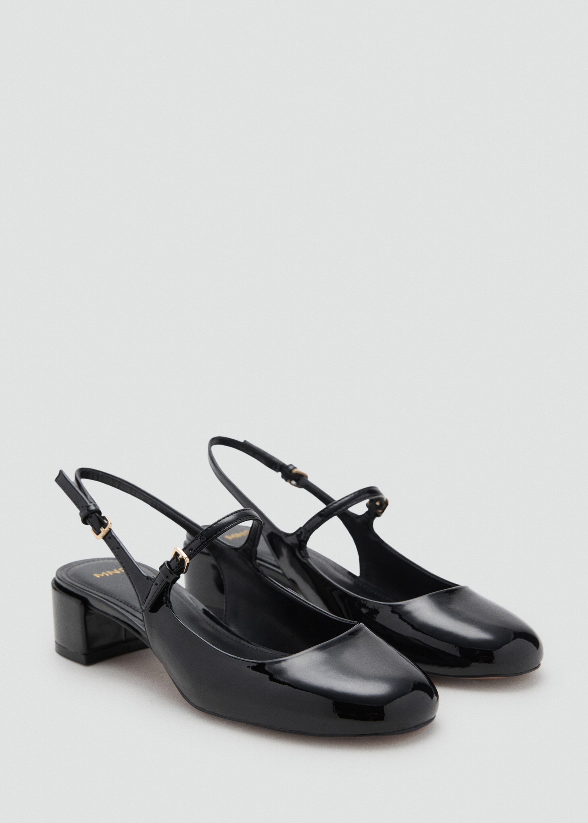 Chaussures vernies talon bloc - Plan moyen