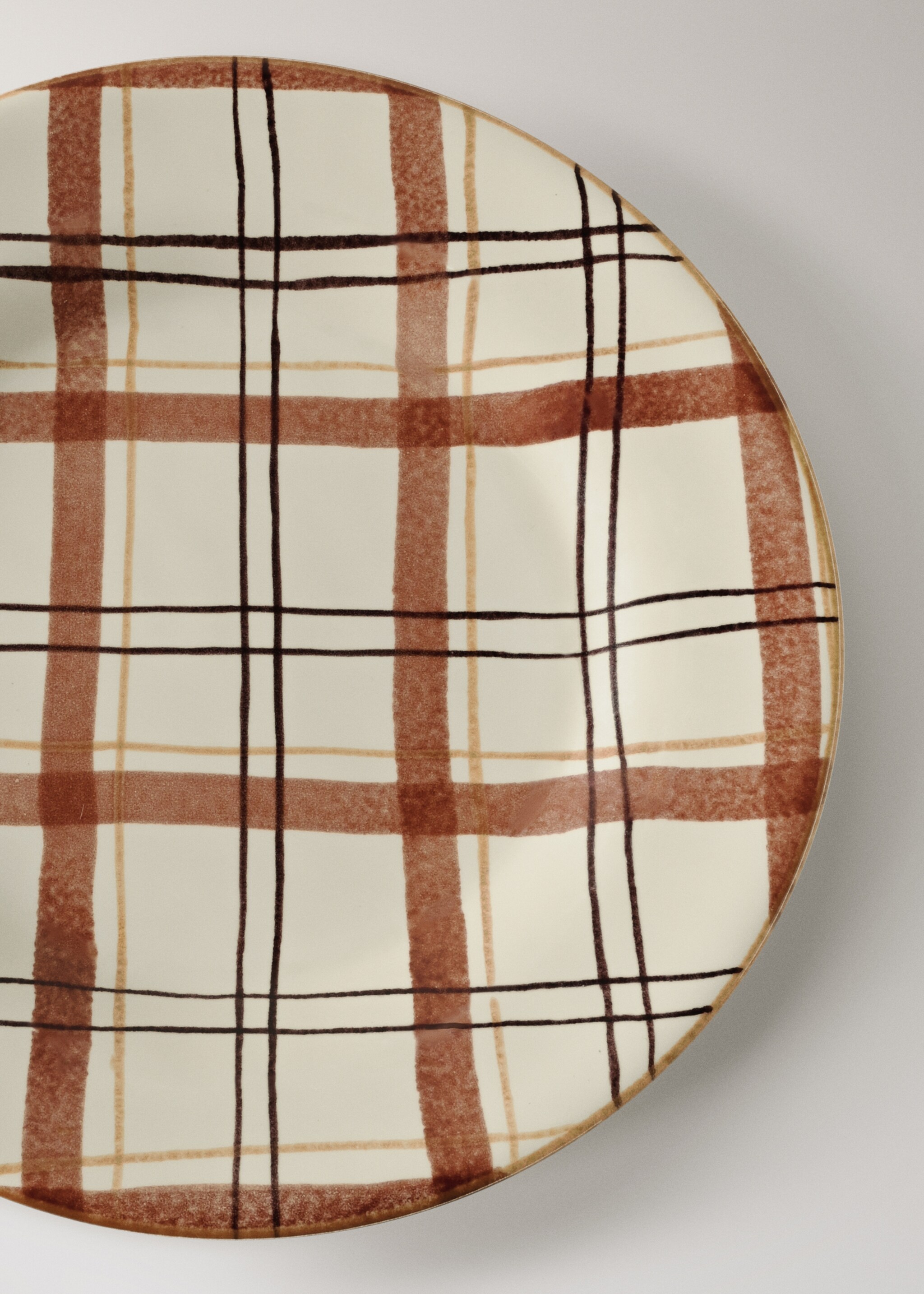 Dessert plate tribeca - Details of the article 4, Burnt Orange. Ref: 17032041-00.