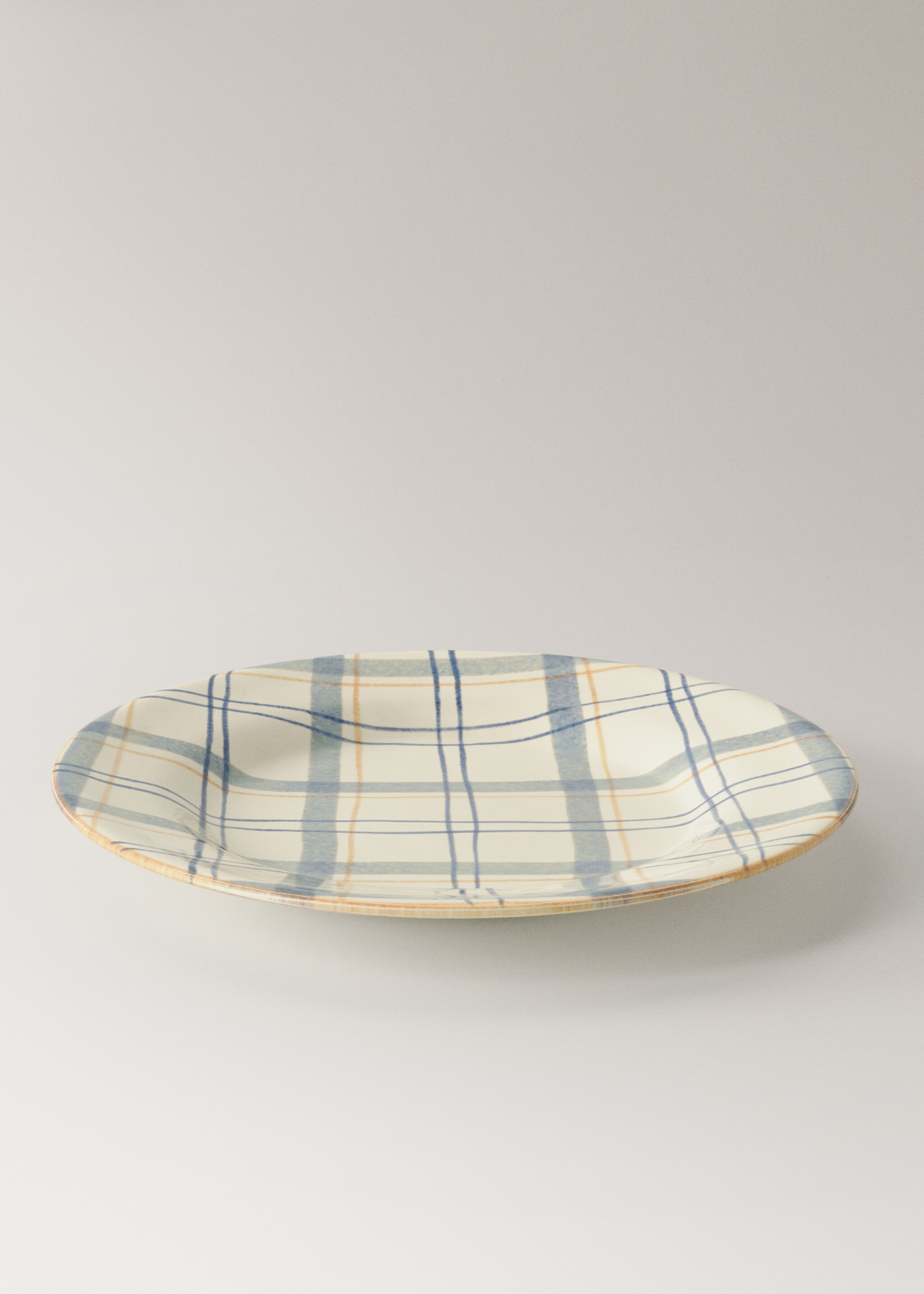 Hand pinted stoneware dessert plate - Details of the article 1, Night Blue. Ref: 17032041-00.
