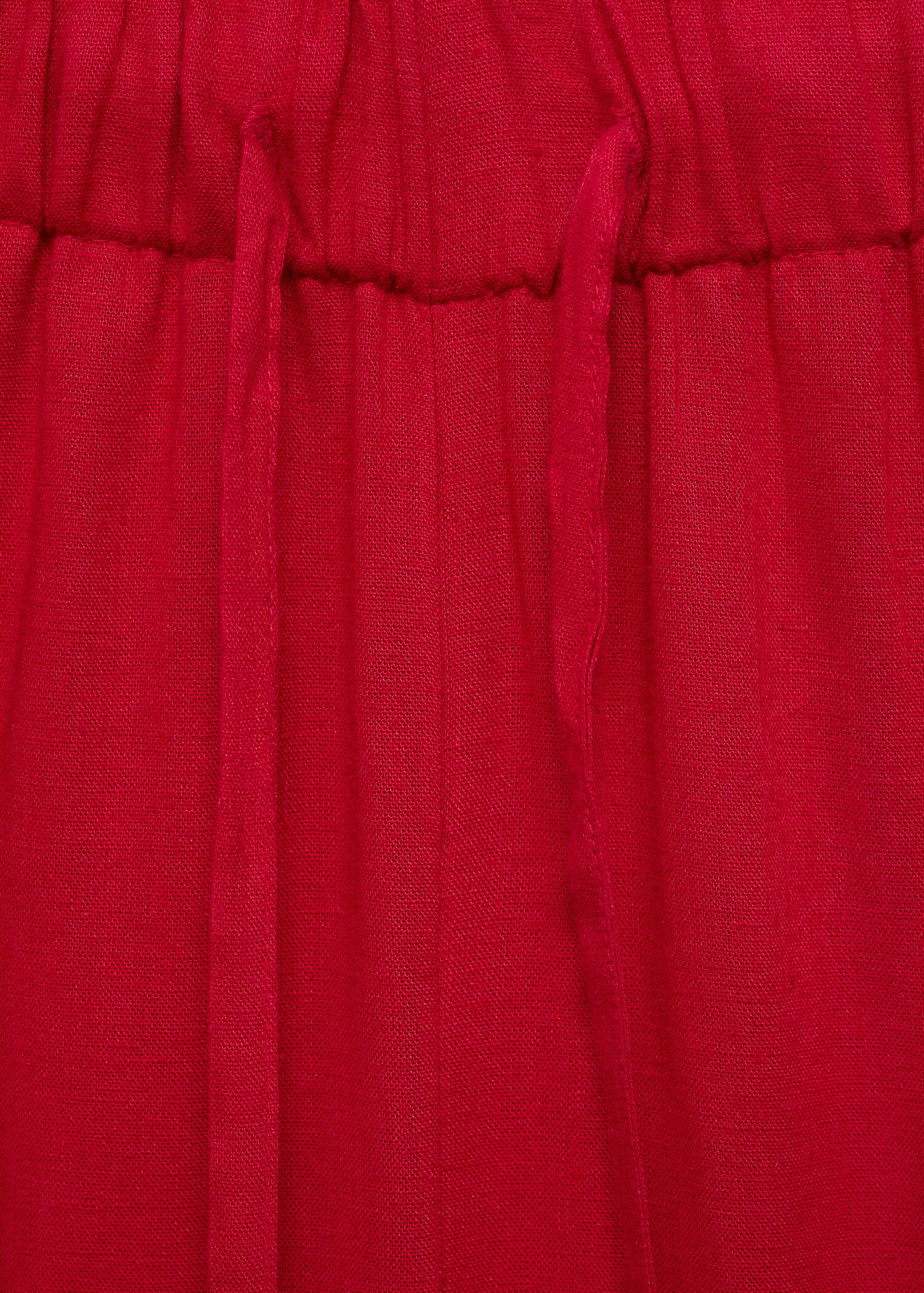 Linen trousers with elastic waistband - Details of the article 0
