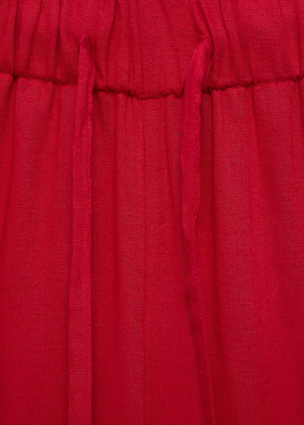 Linen pants with elastic waistband