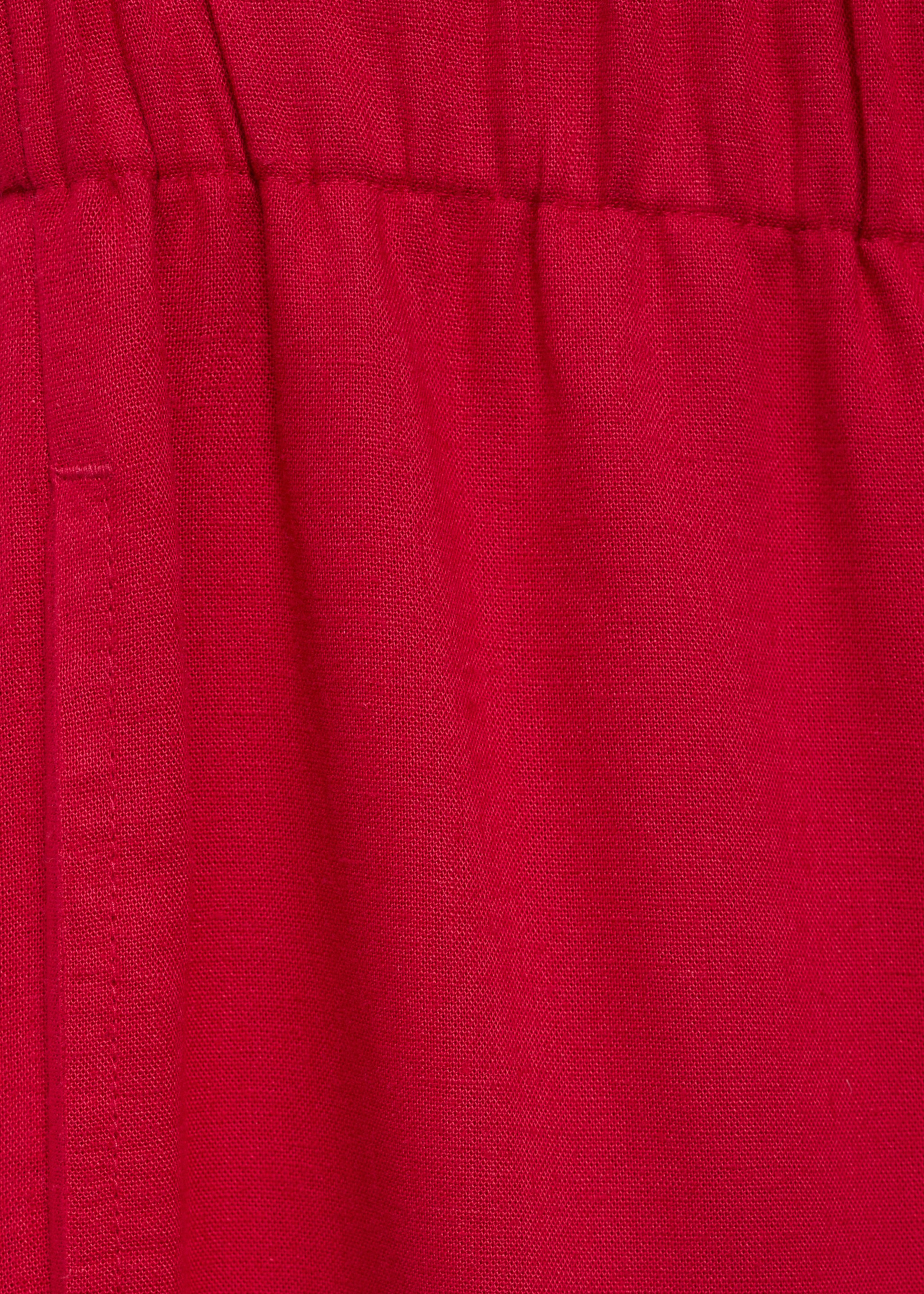 Linen trousers with elastic waistband - Details of the article 8