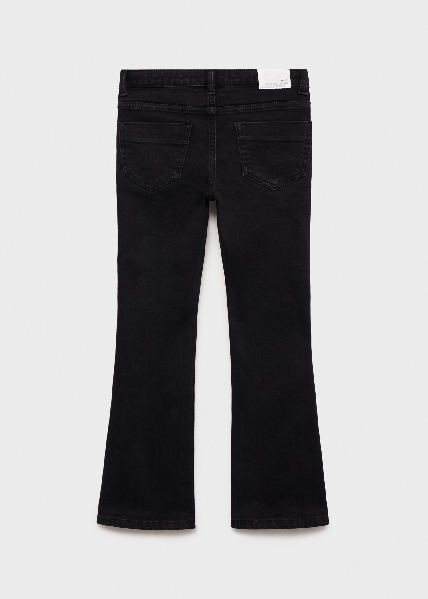 Buttons flare jeans - Reverse of the article
