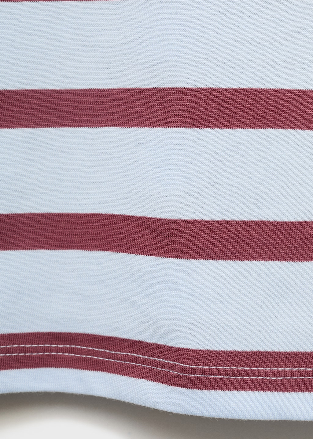 Striped t-shirt with embroidered detail