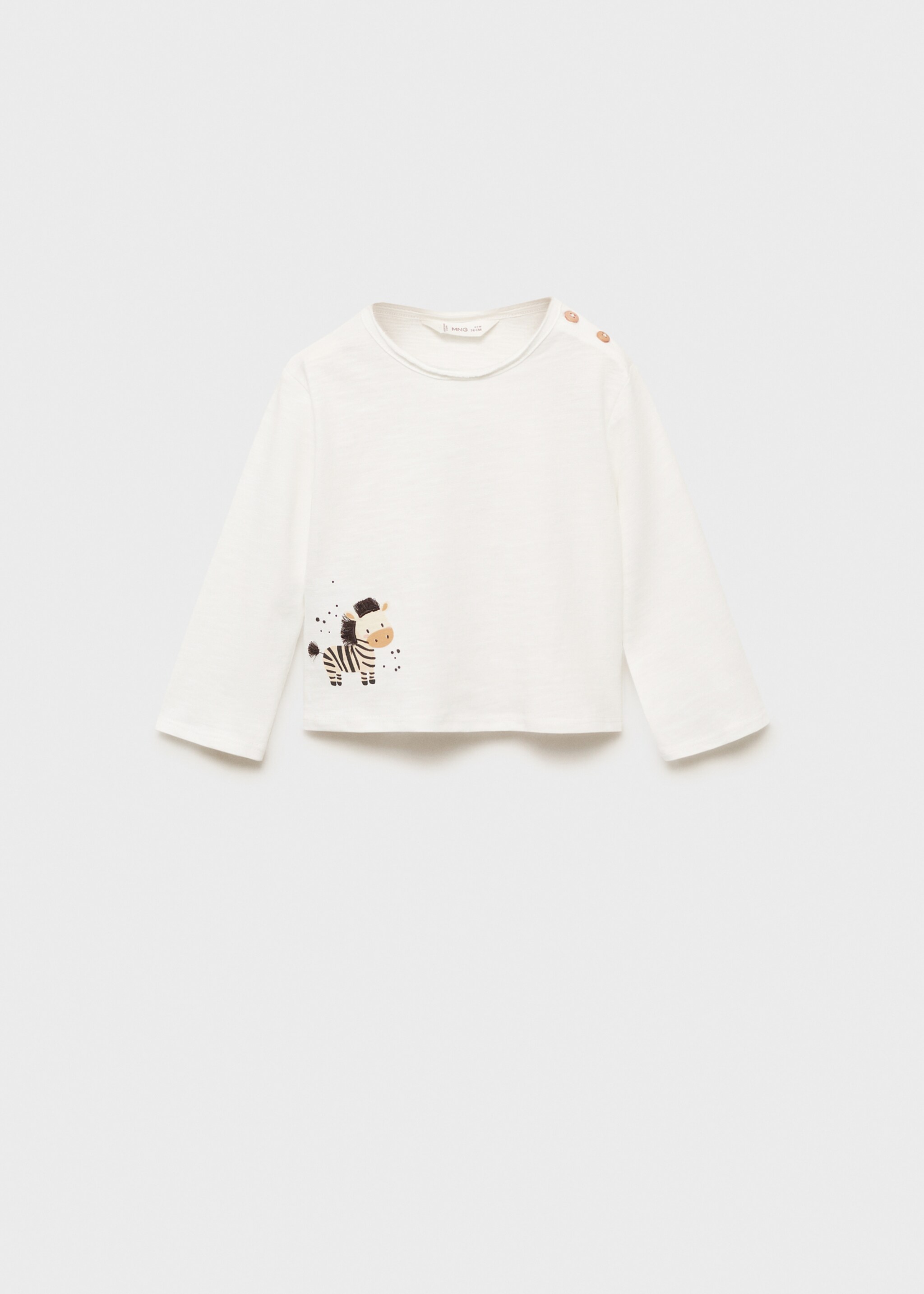 T-shirt brodé imprimé - Article sans modèle