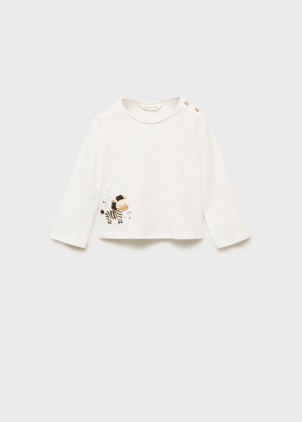 Embroidered printed T-shirt