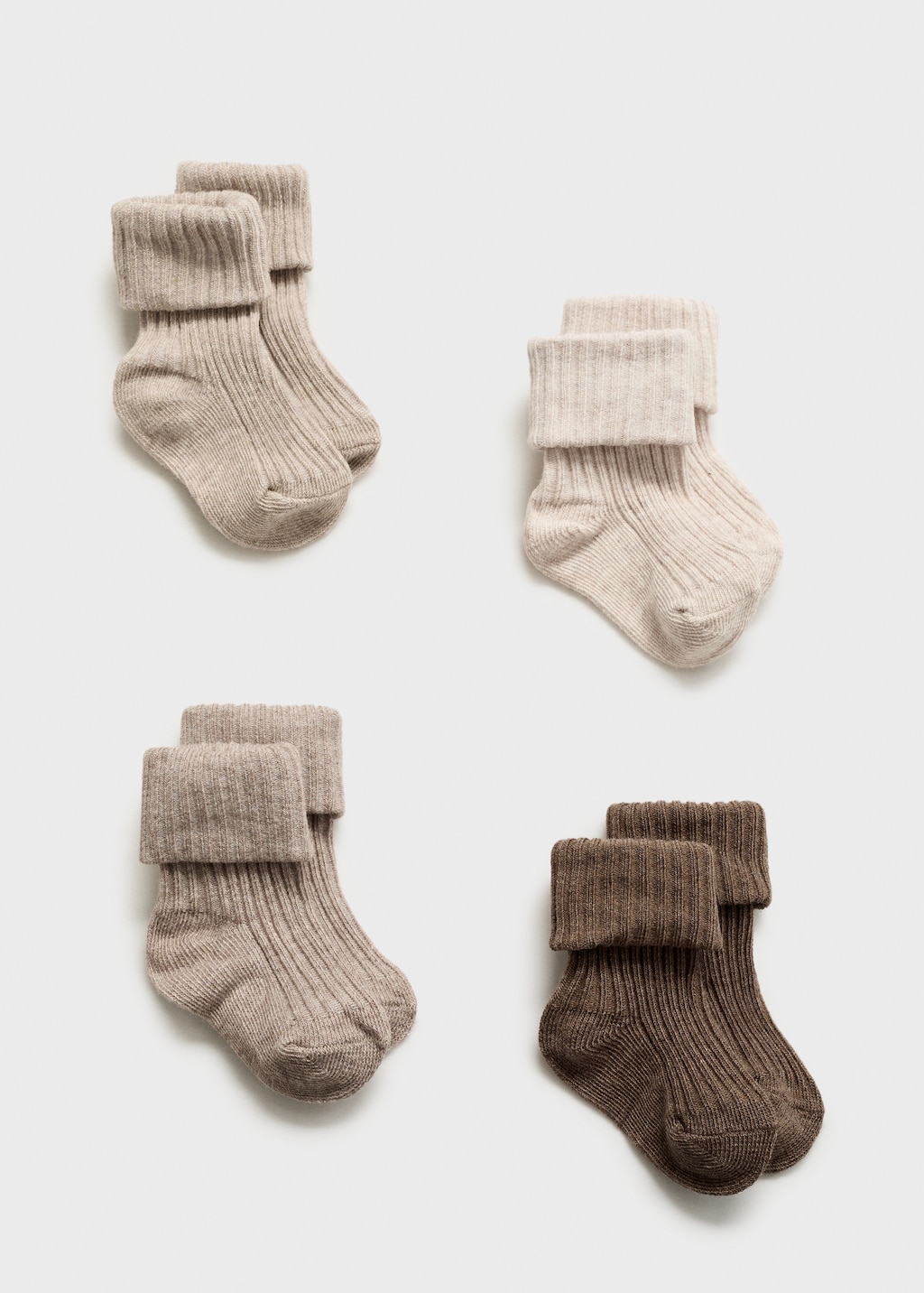 4 pack ribbed socks