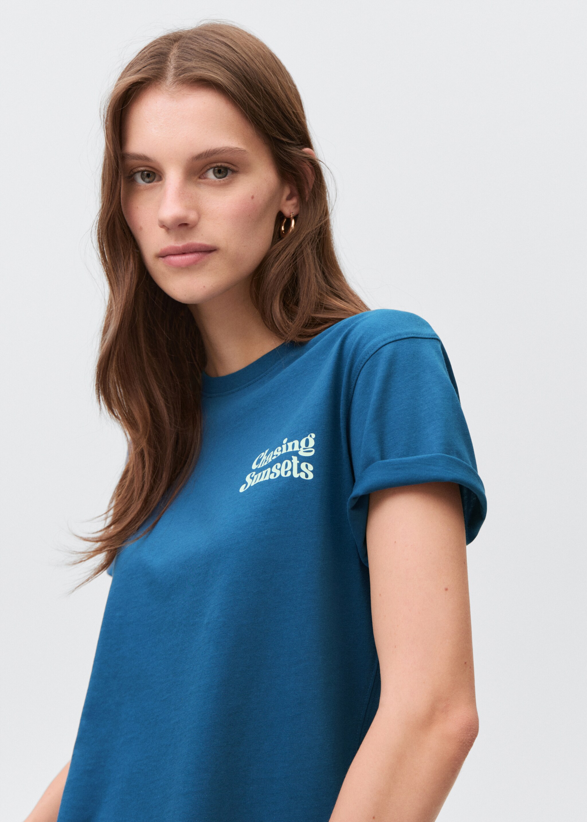 T-shirt algodão estampada - Pormenor do artigo 1