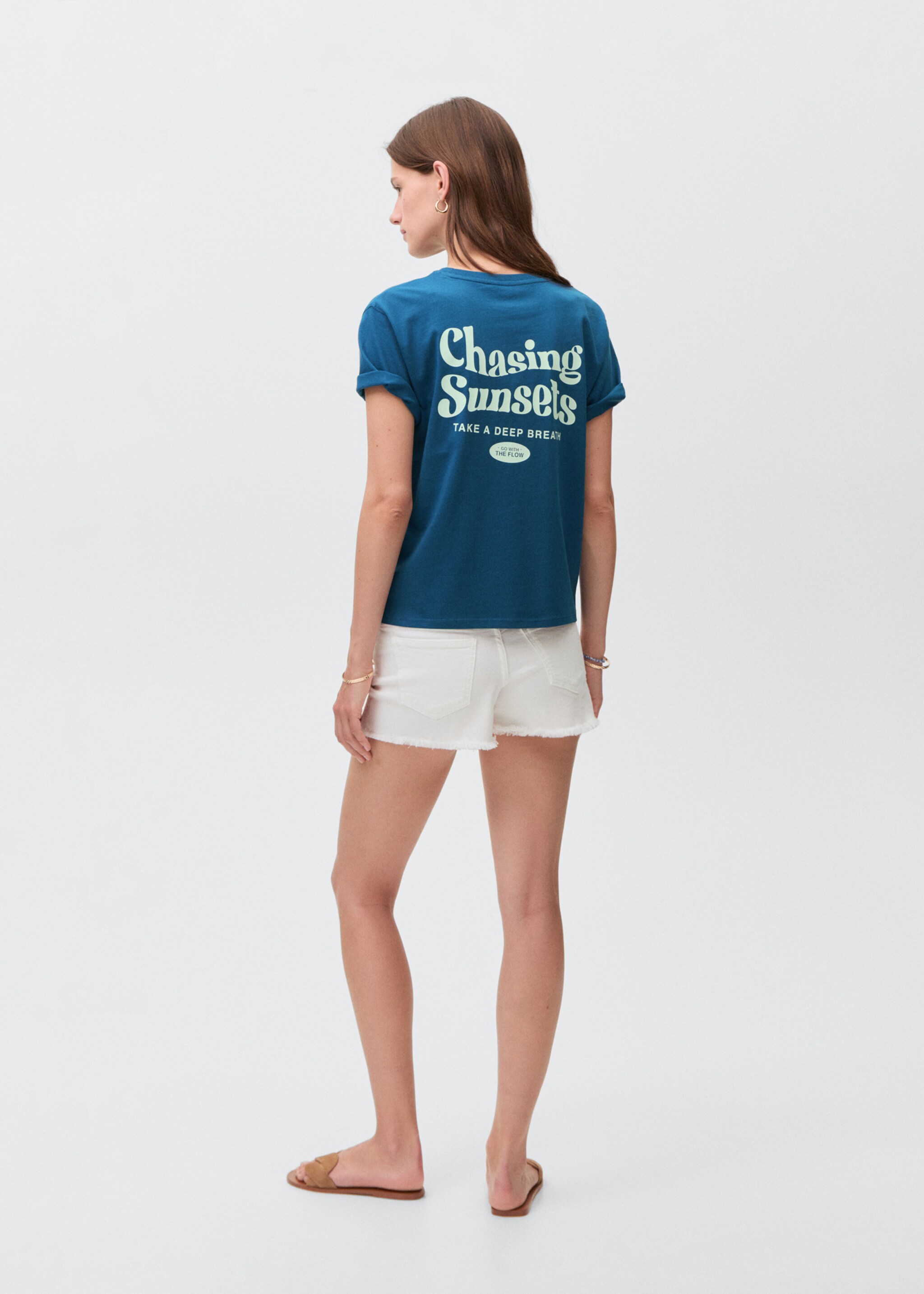 T-shirt algodão estampada - Verso do artigo