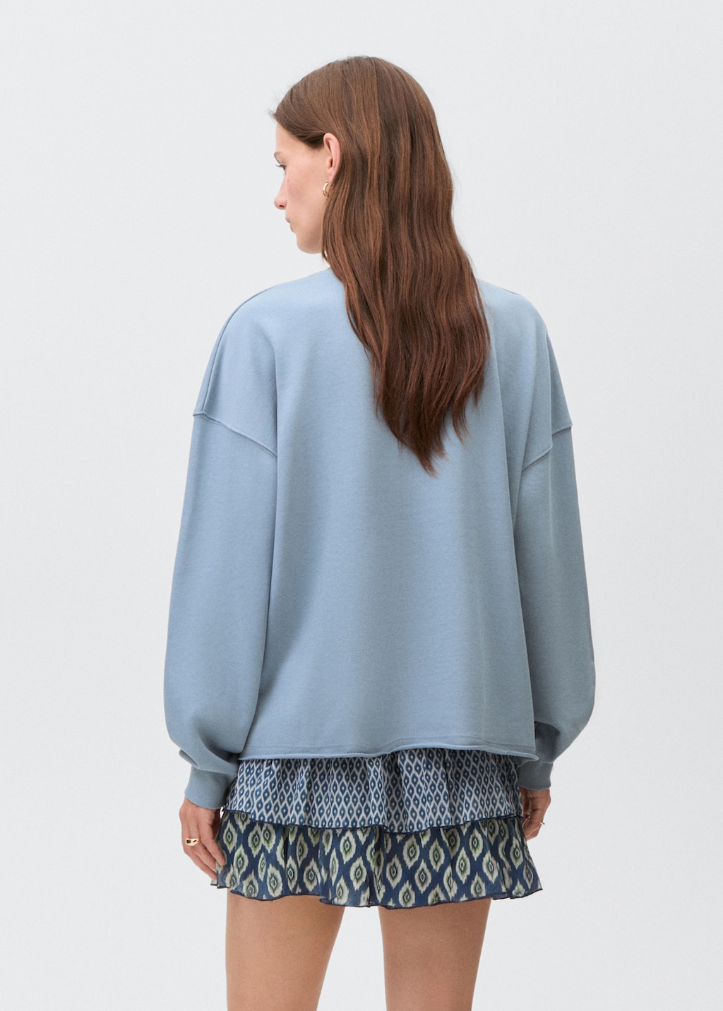 Printed cotton sweatshirt