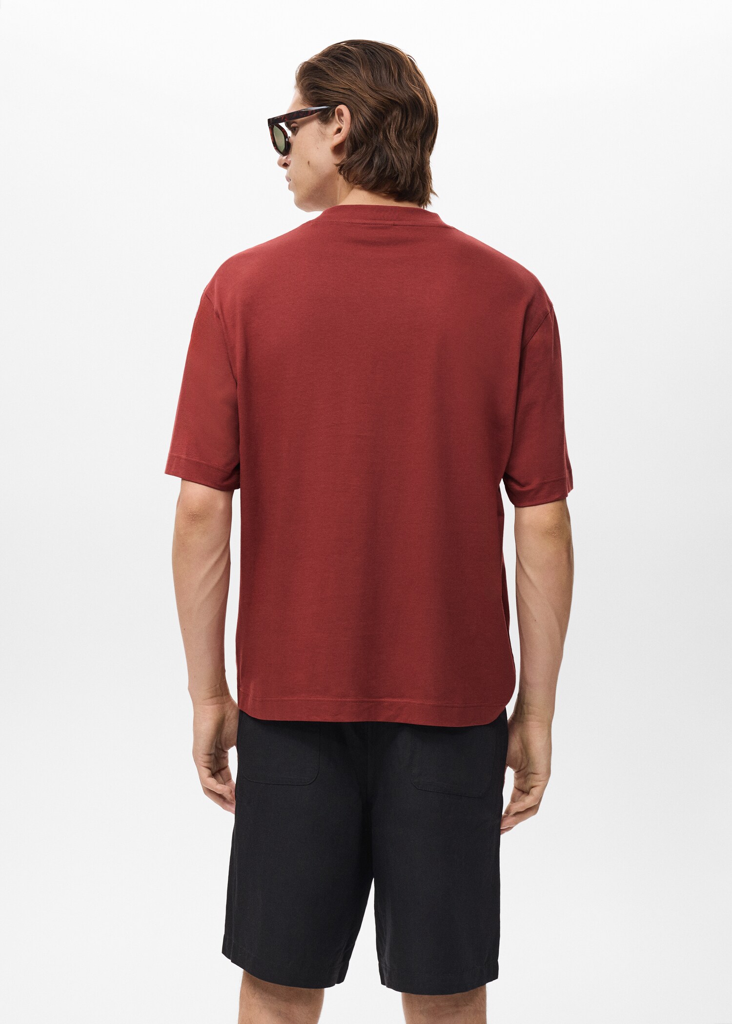 T-shirt 100% cotton boxy fit pocket - Reverse of the article