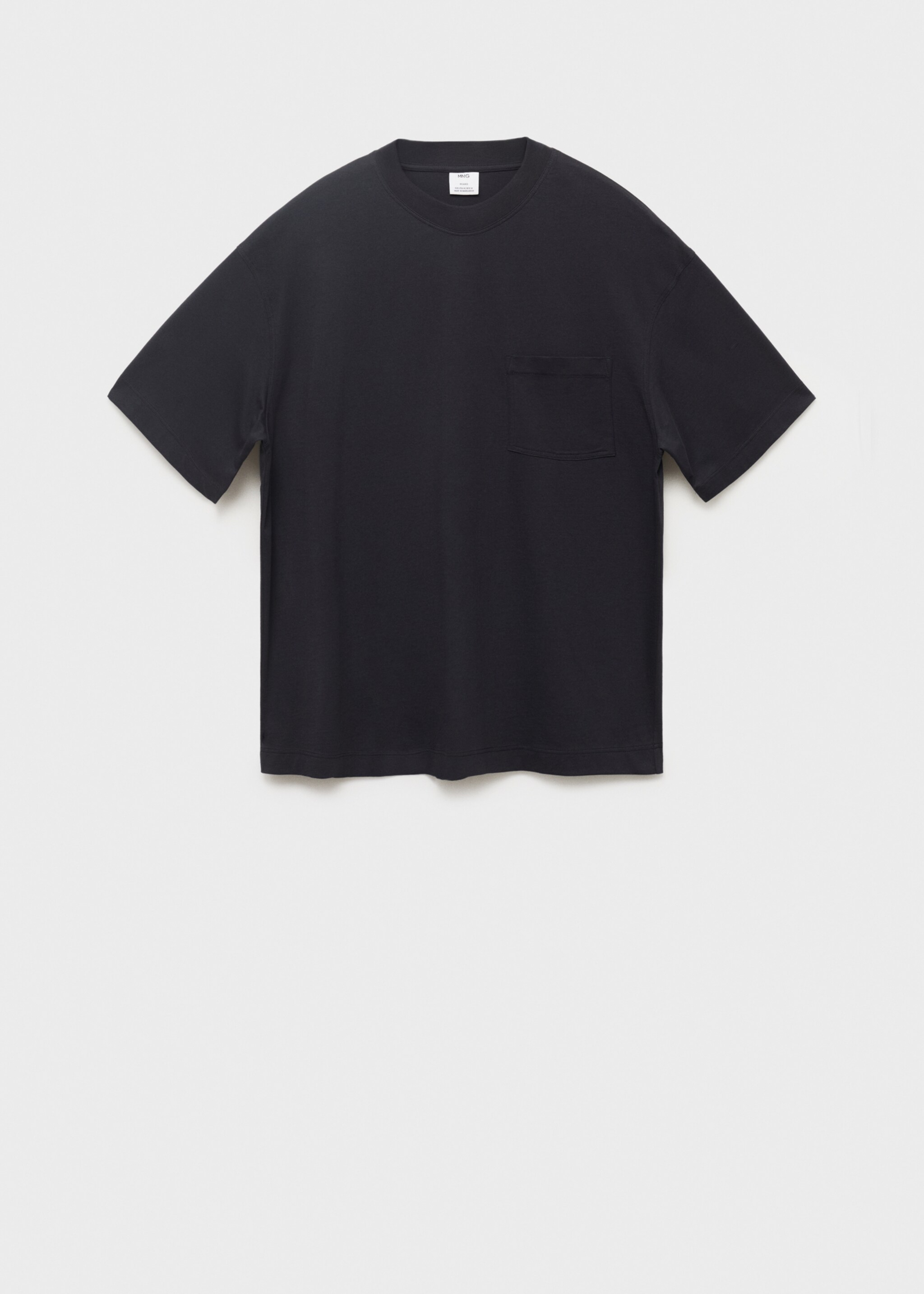 T-shirt 100% cotton boxy fit pocket - Article without model