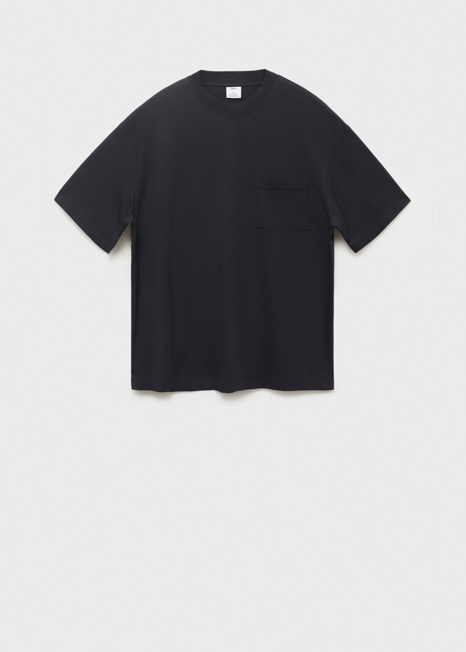 T-shirt 100% cotton boxy fit pocket - Article without model