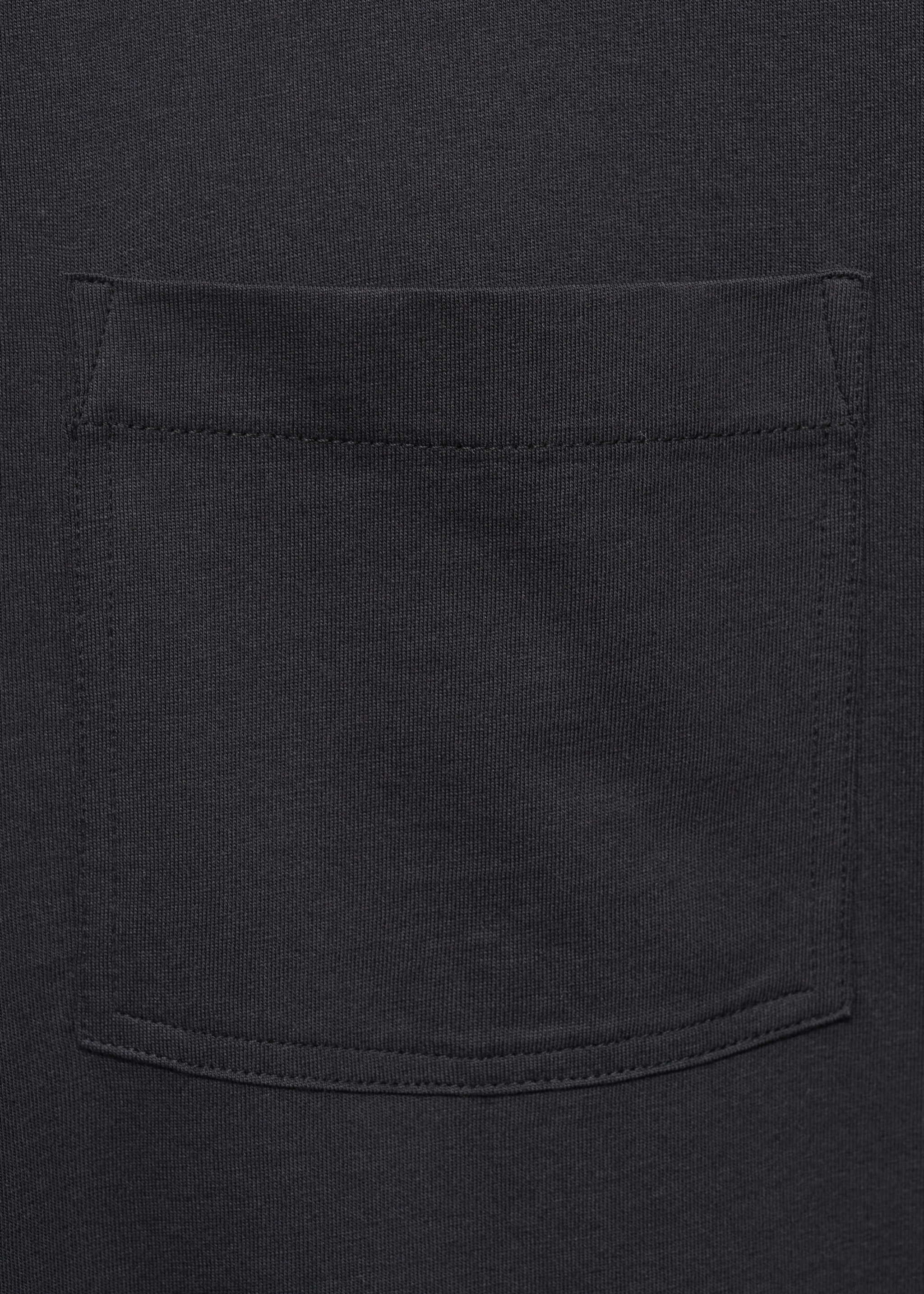 T-shirt 100% cotton boxy fit pocket - Details of the article 0