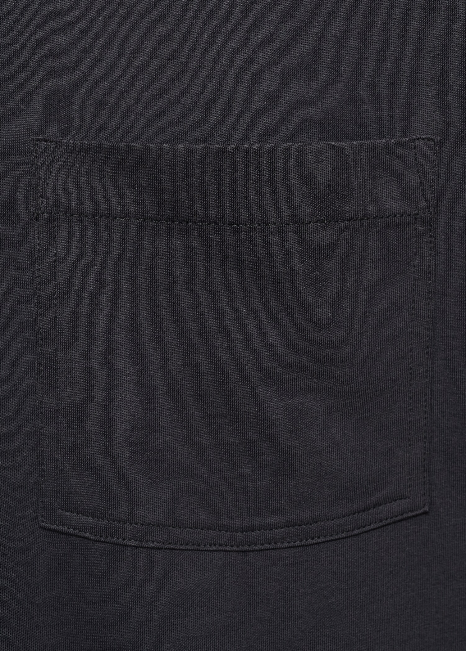 T-shirt 100% cotton boxy fit pocket - Details of the article 0