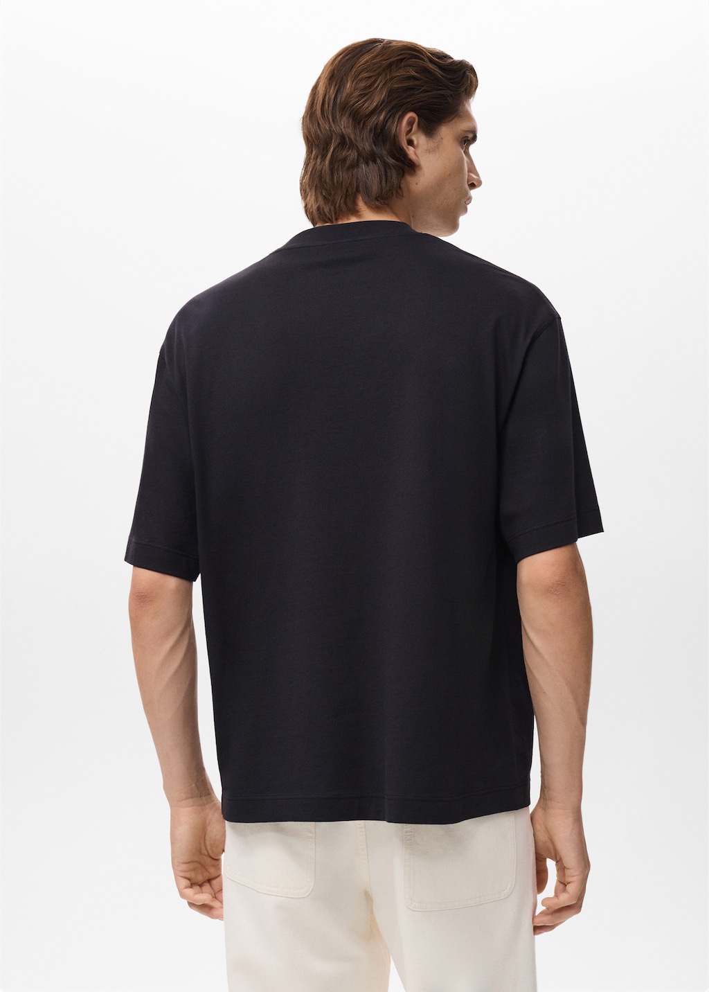 T-shirt 100% cotton boxy fit pocket