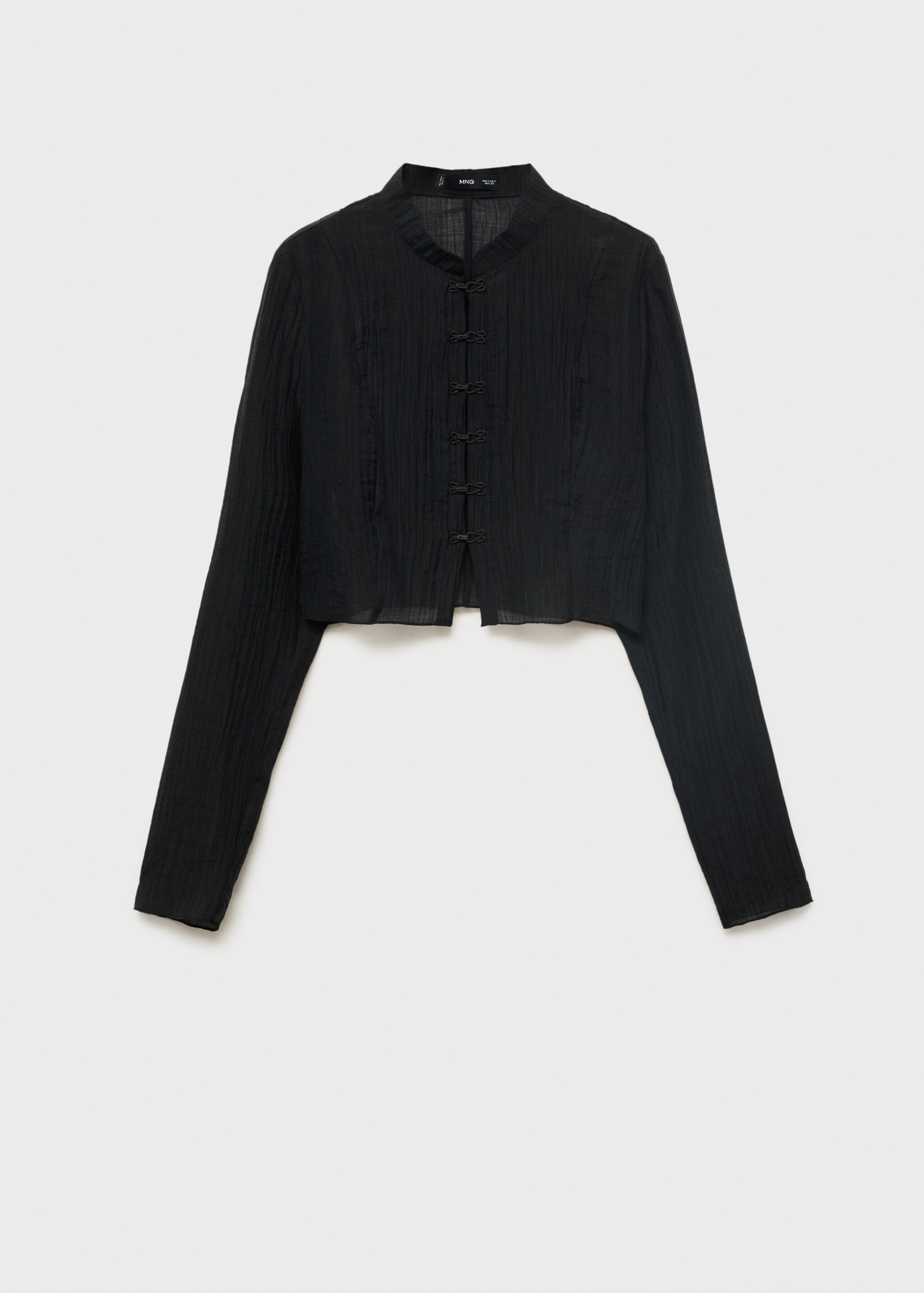 Blouse en lyocell avec alamares - Article sans modèle