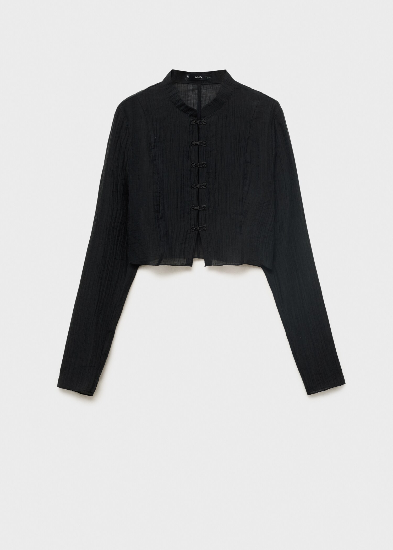Blouse en lyocell avec alamares - Article sans modèle