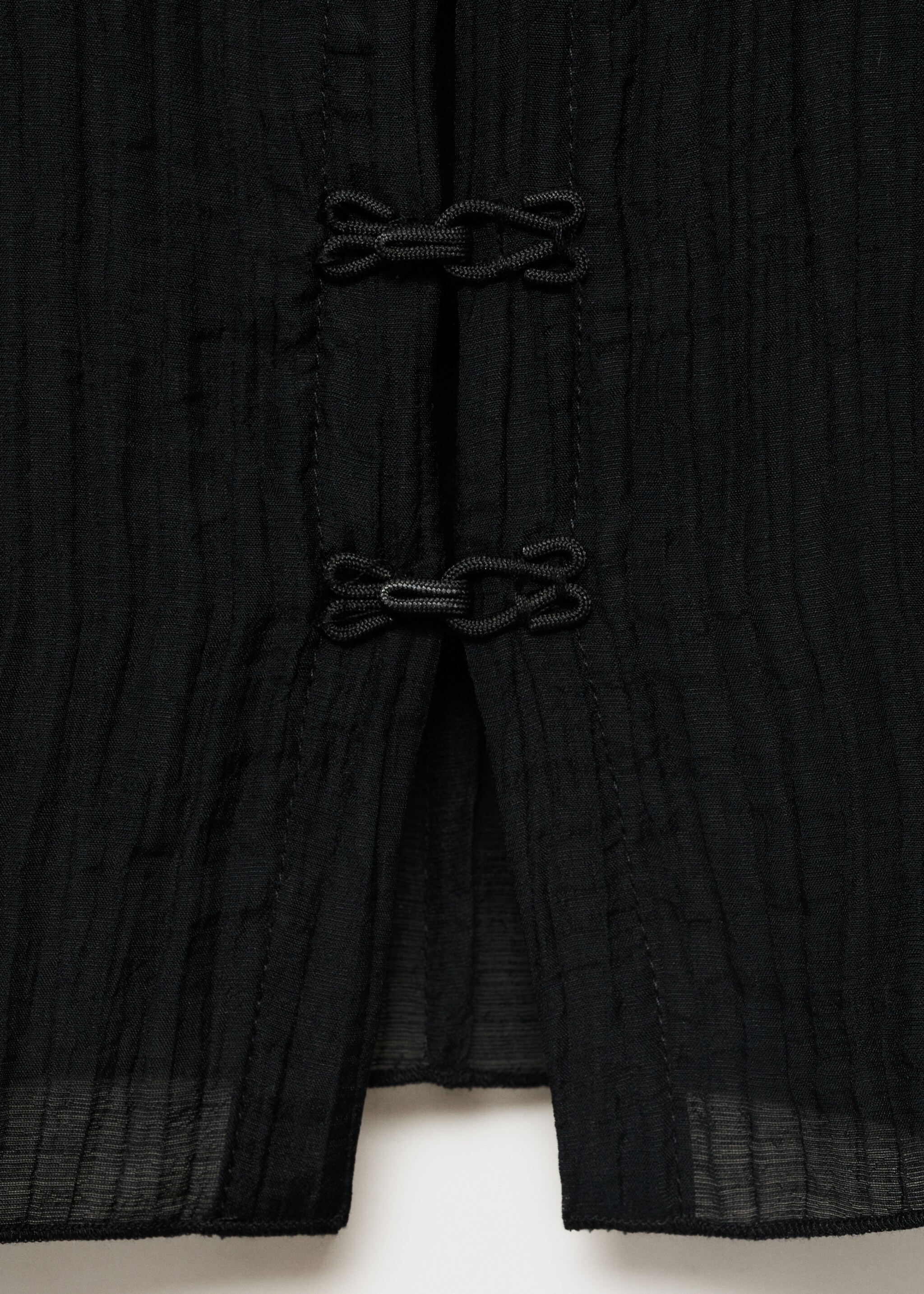 Blouse en lyocell avec alamares - Détail de l'article 0