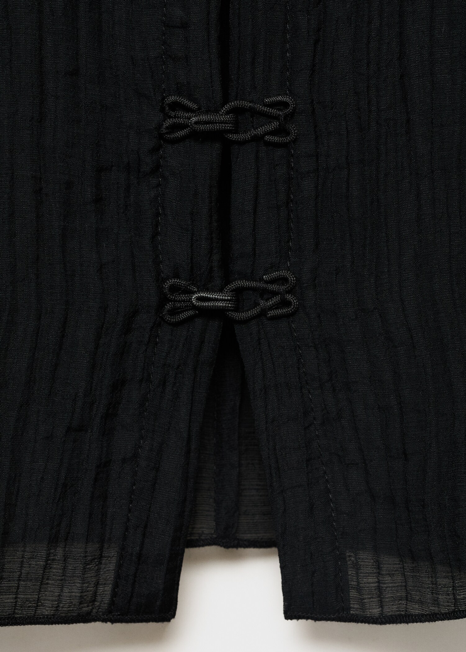 Blouse en lyocell avec alamares - Détail de l'article 0