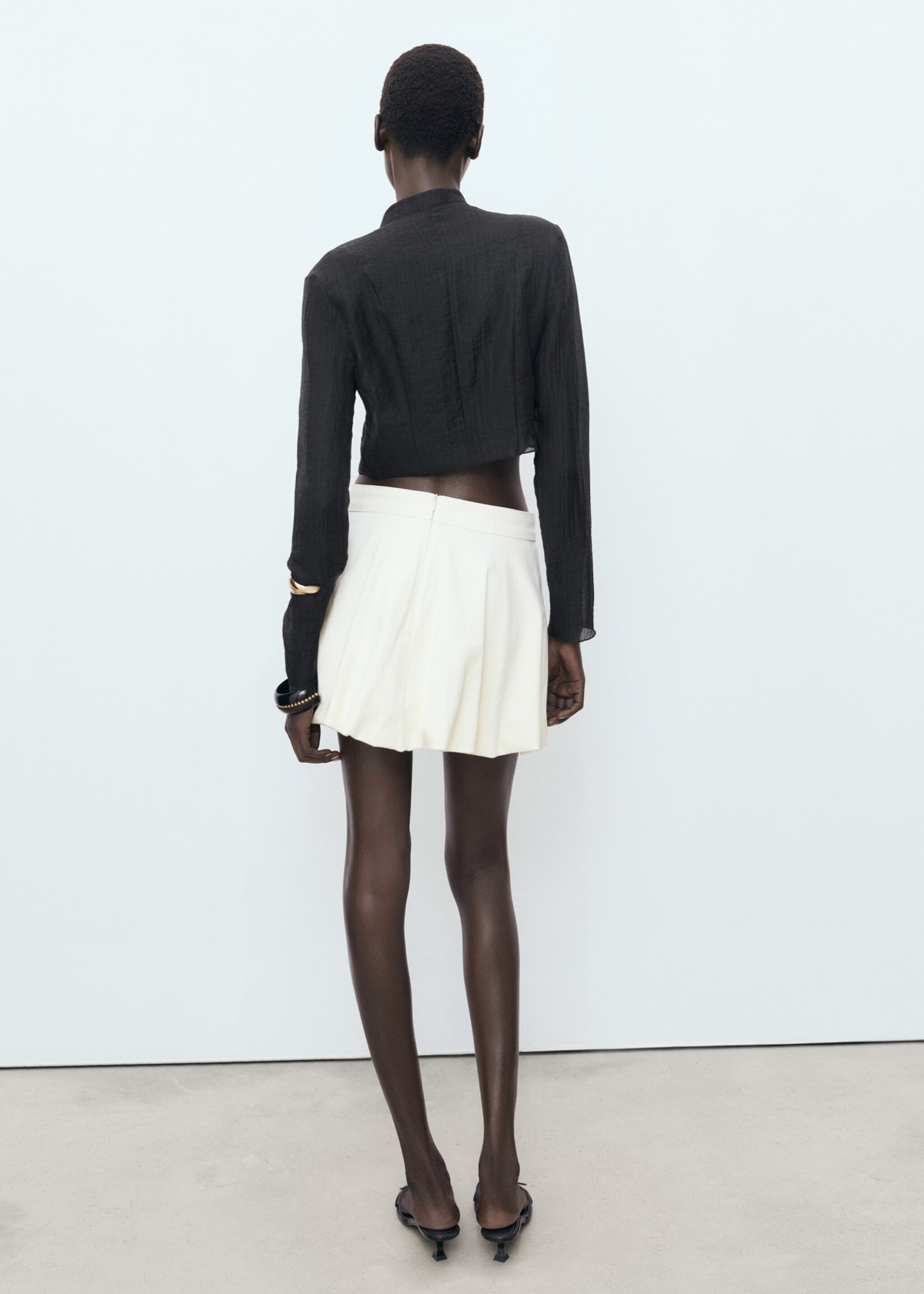 Blouse en lyocell avec alamares - Verso de l’article