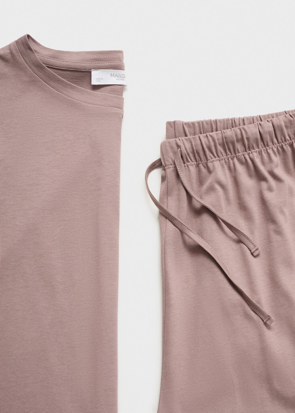Two-piece plain cotton pajamas - image 5