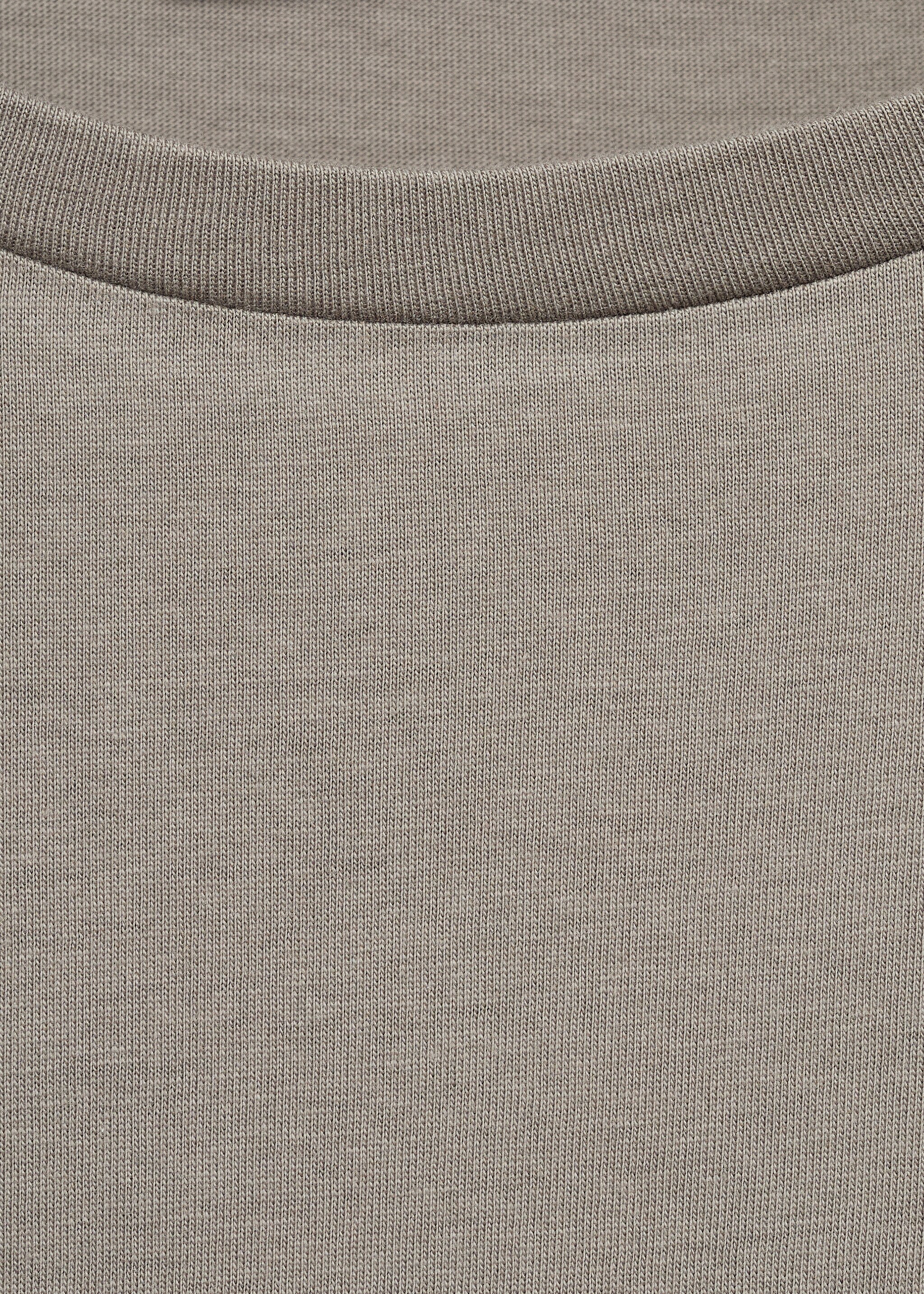 Two-piece plain cotton pajamas - Details of the article 8