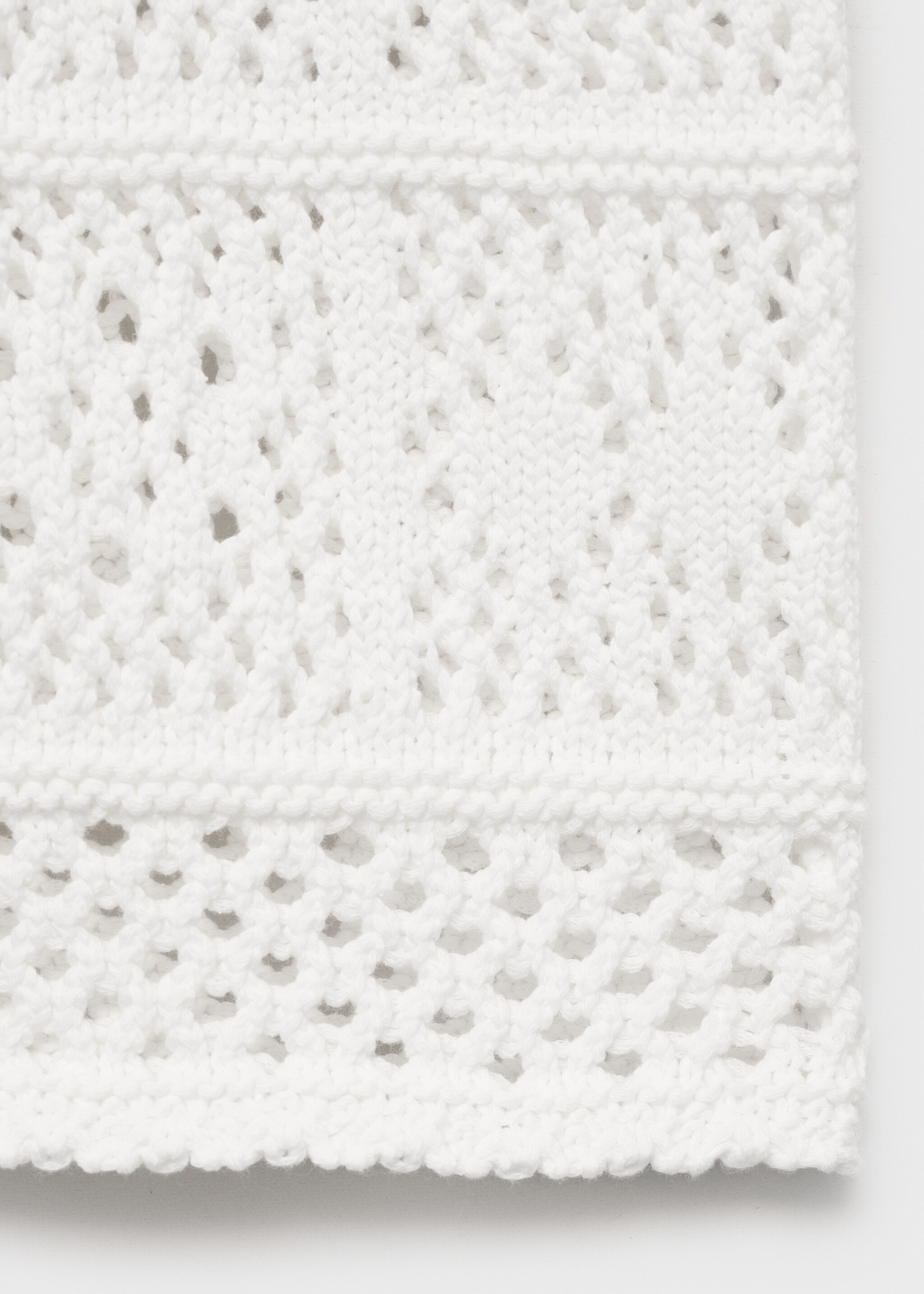 Short-sleeved crochet cardigan - Details of the article 0