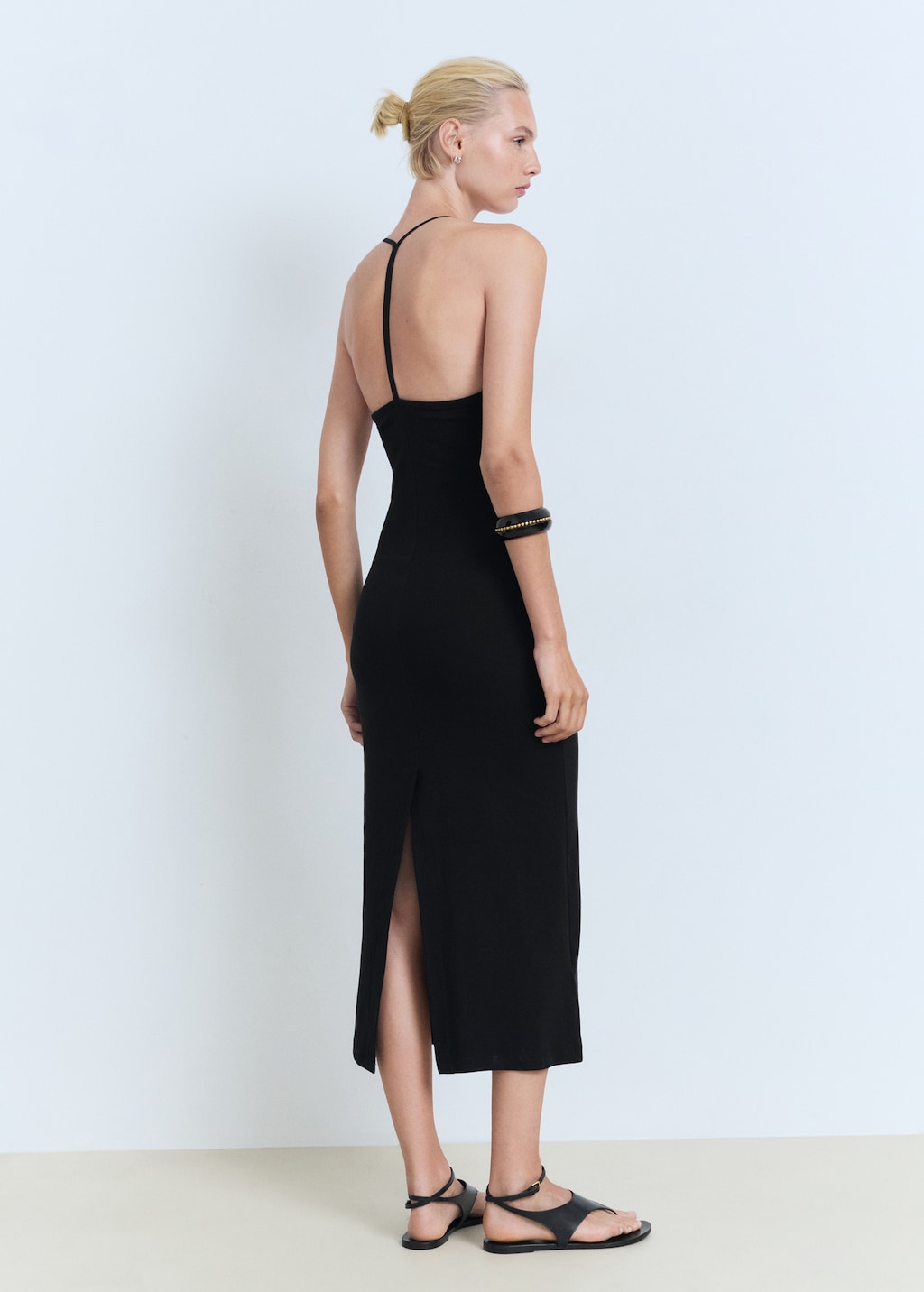 Mango Midi-dress with back neckline