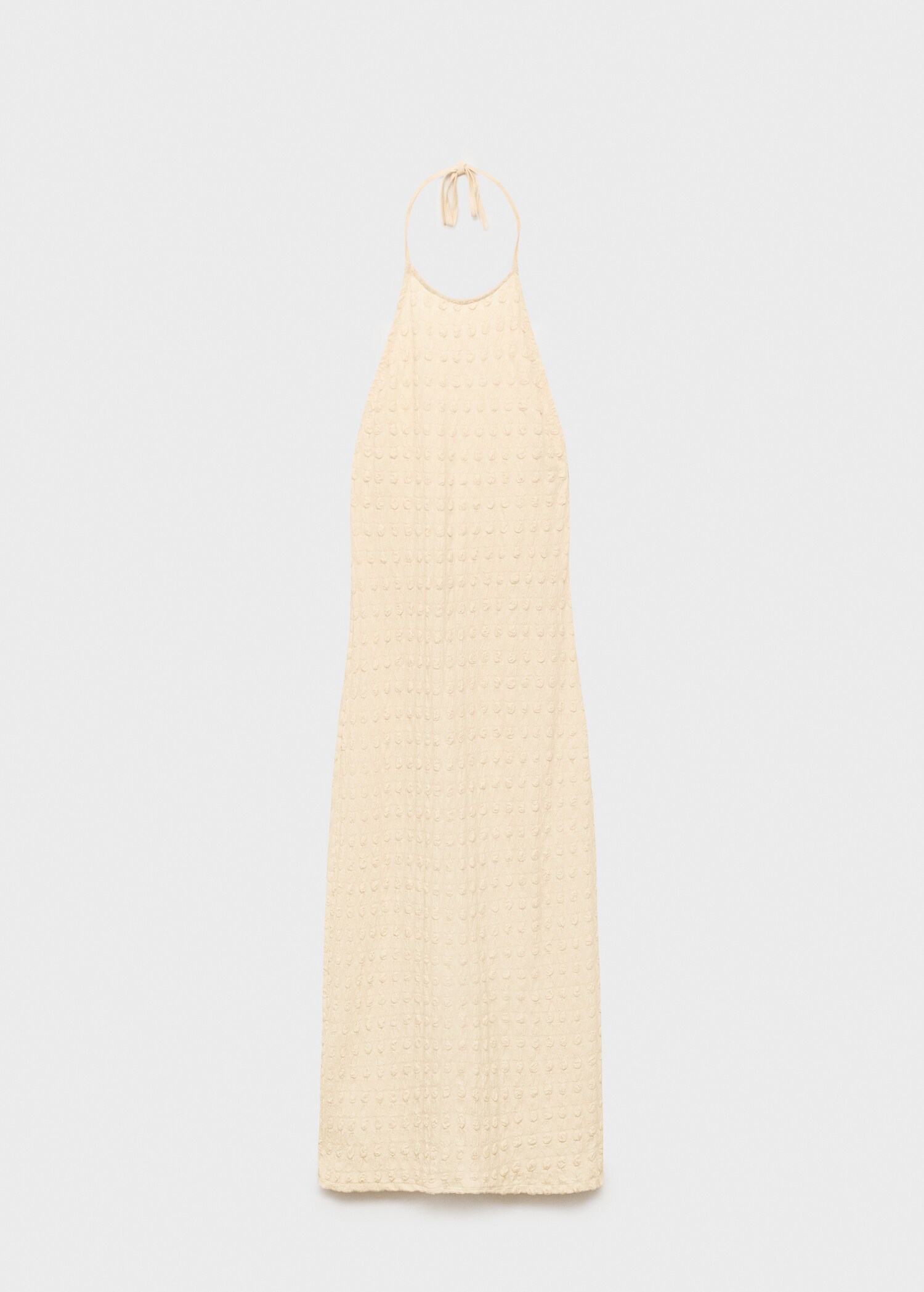 Robe en crêpe à col halter - Article sans modèle
