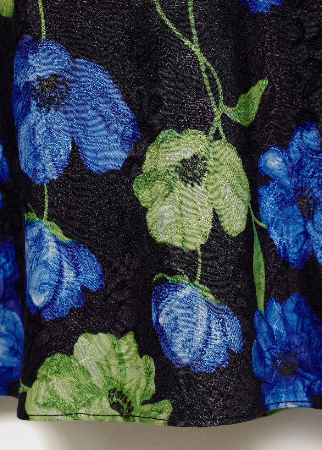 Floral-print long skirt