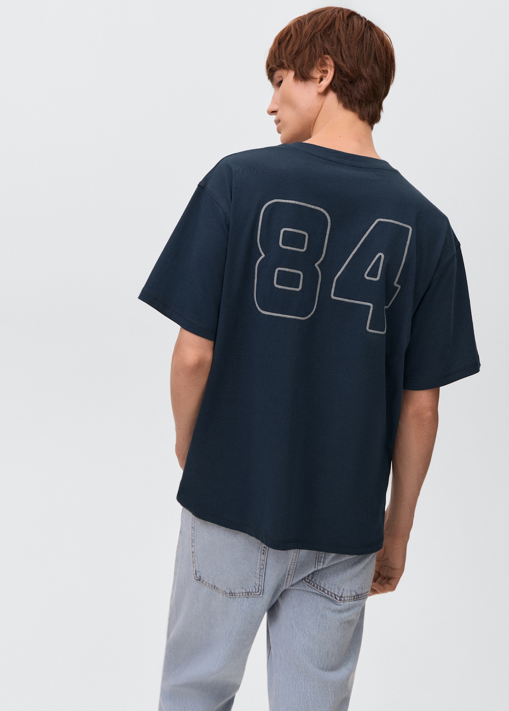 Embroidered cotton T-shirt