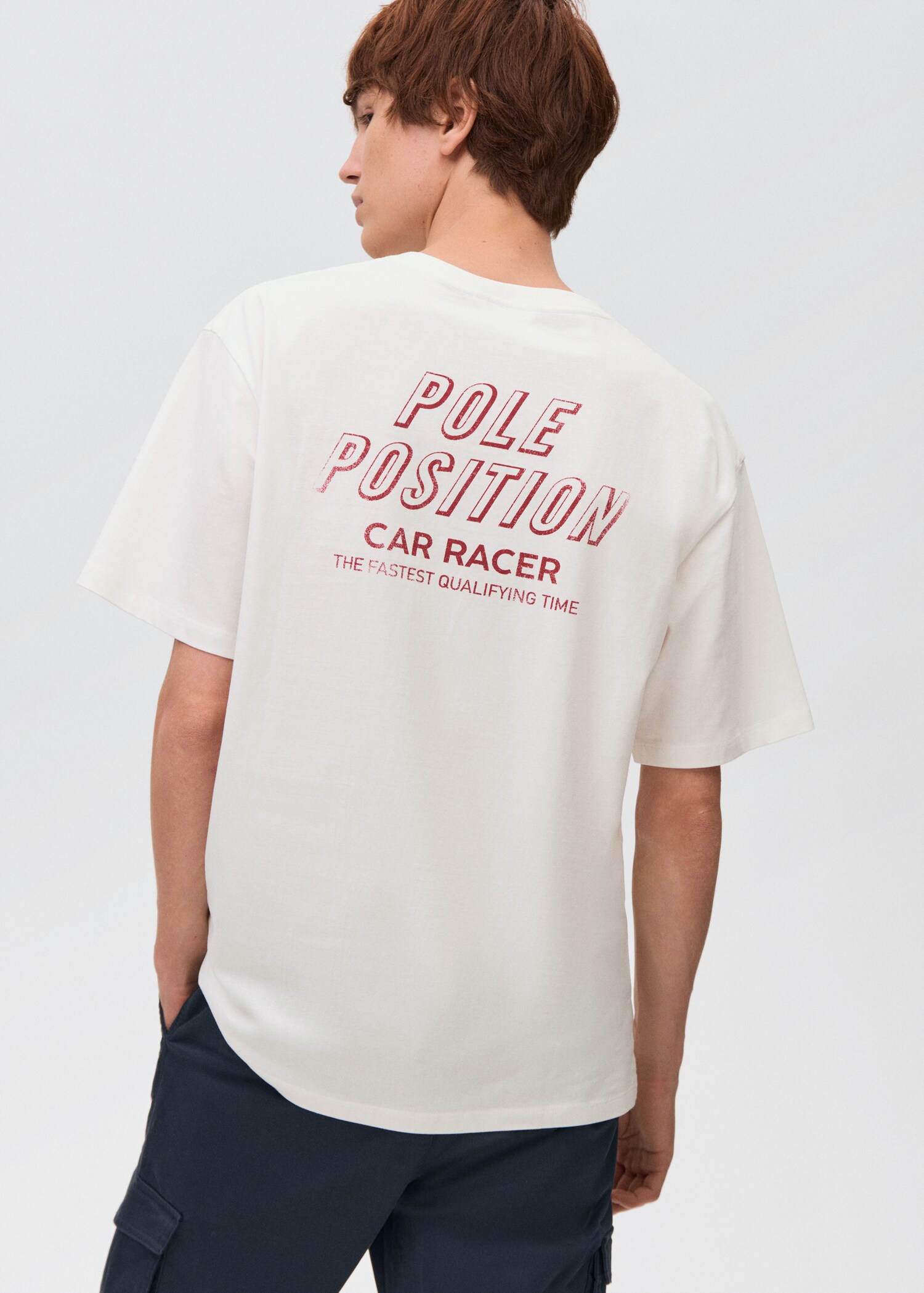 Printed cotton-blend T-shirt - Reverse of the article