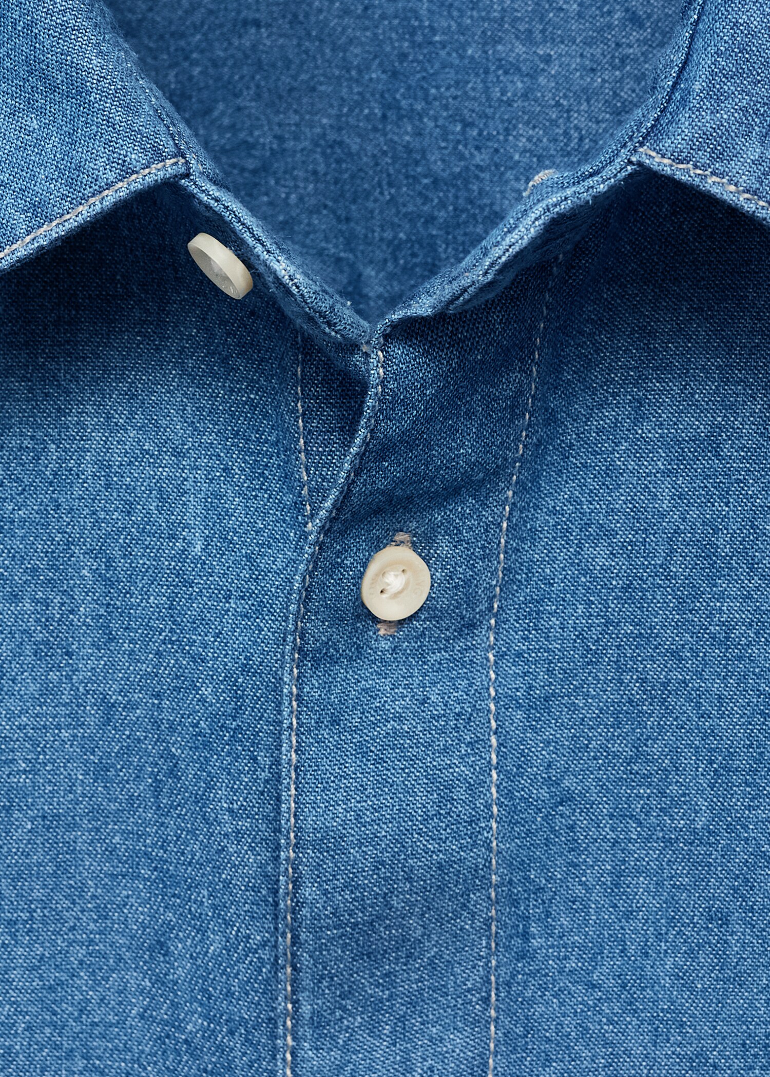 Cotton denim shirt - Details of the article 8
