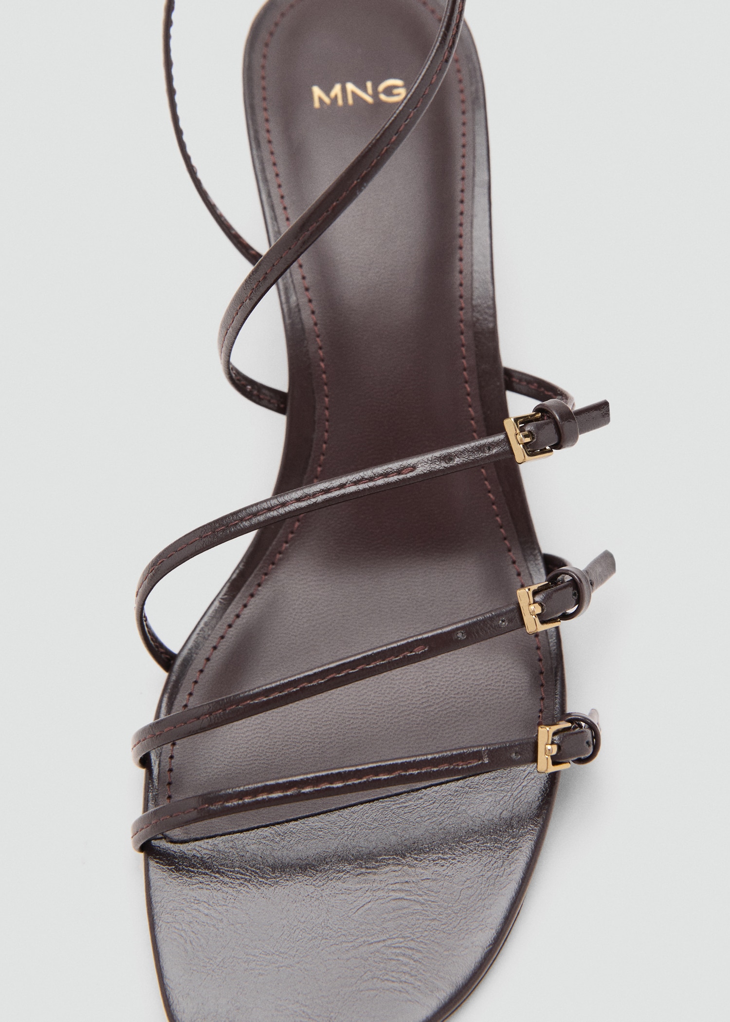 Kitten-heel sandals with buckle - Women | MANGO Canada