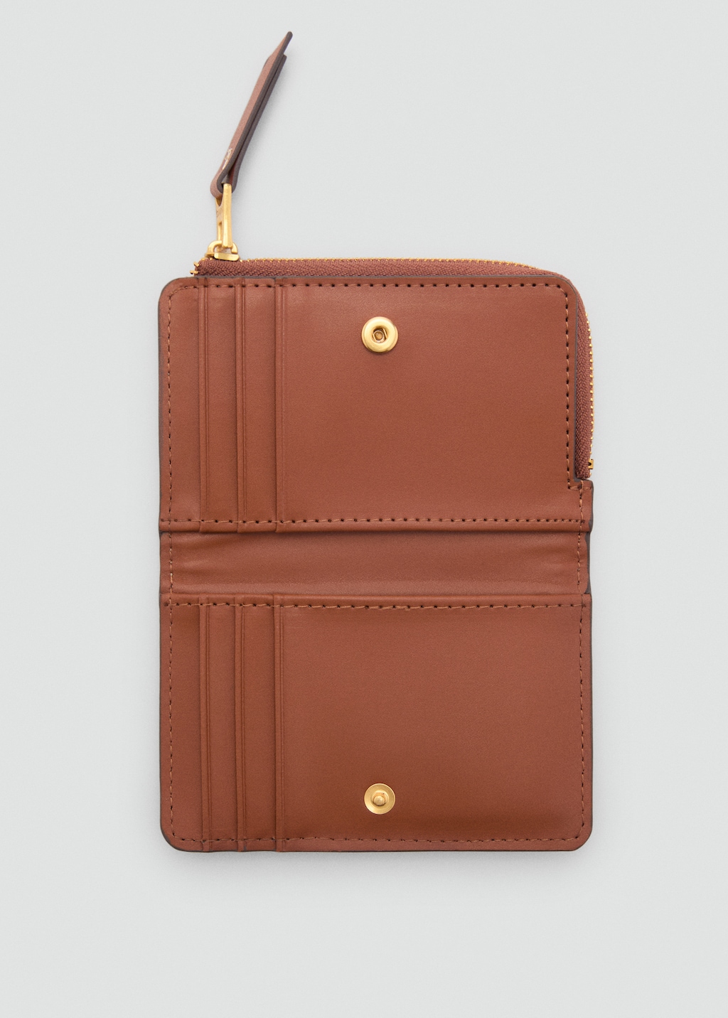 Canvas wallet with contrasting flap