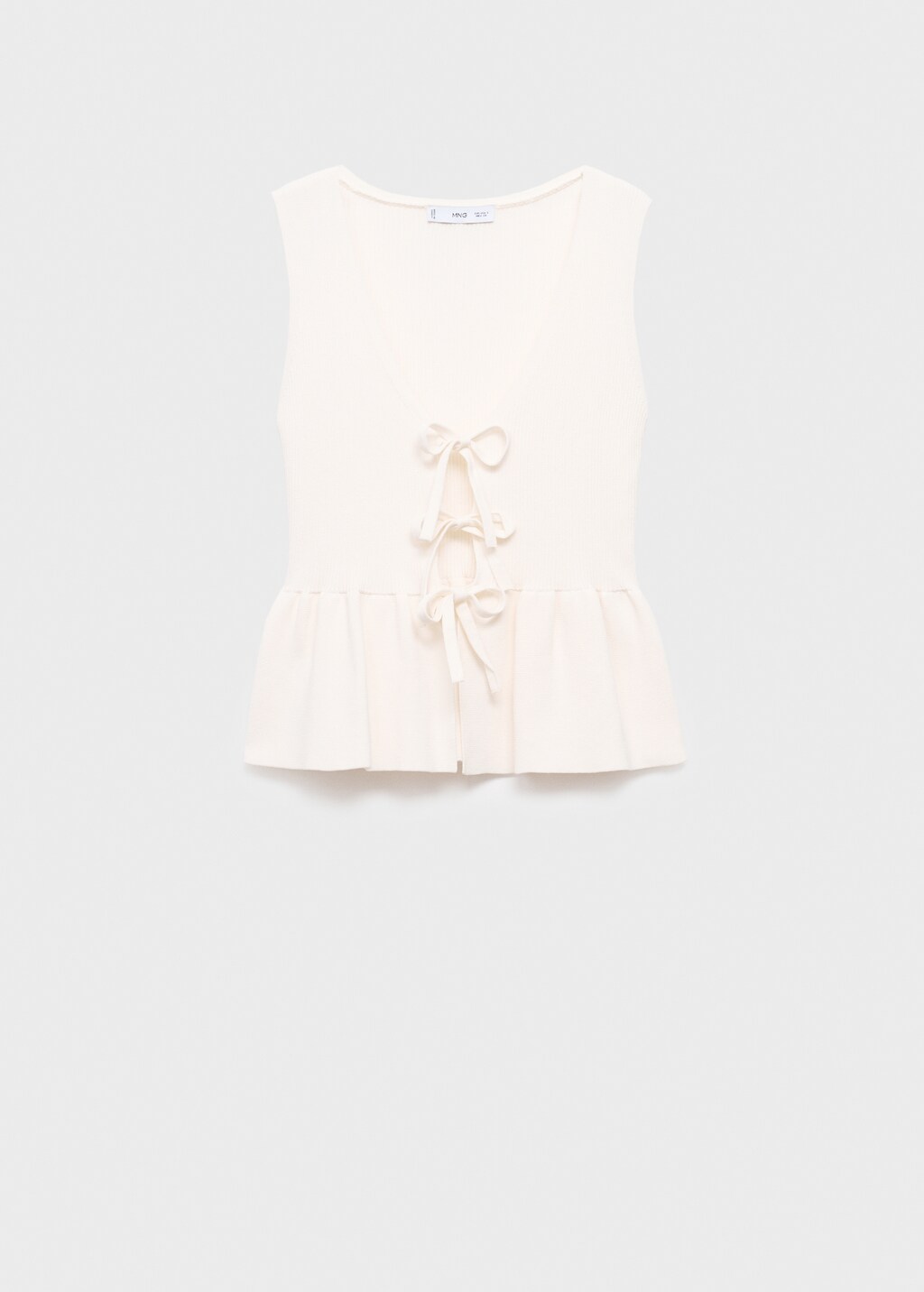 Mango Bows knit top