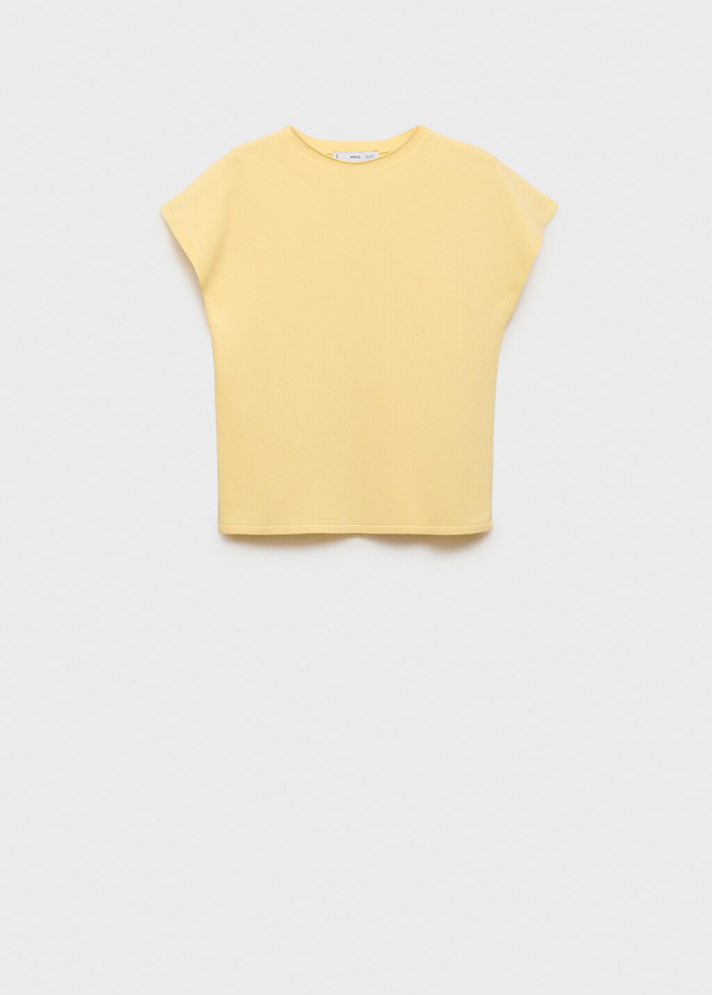 Mango Short-sleeved fine-knit sweater