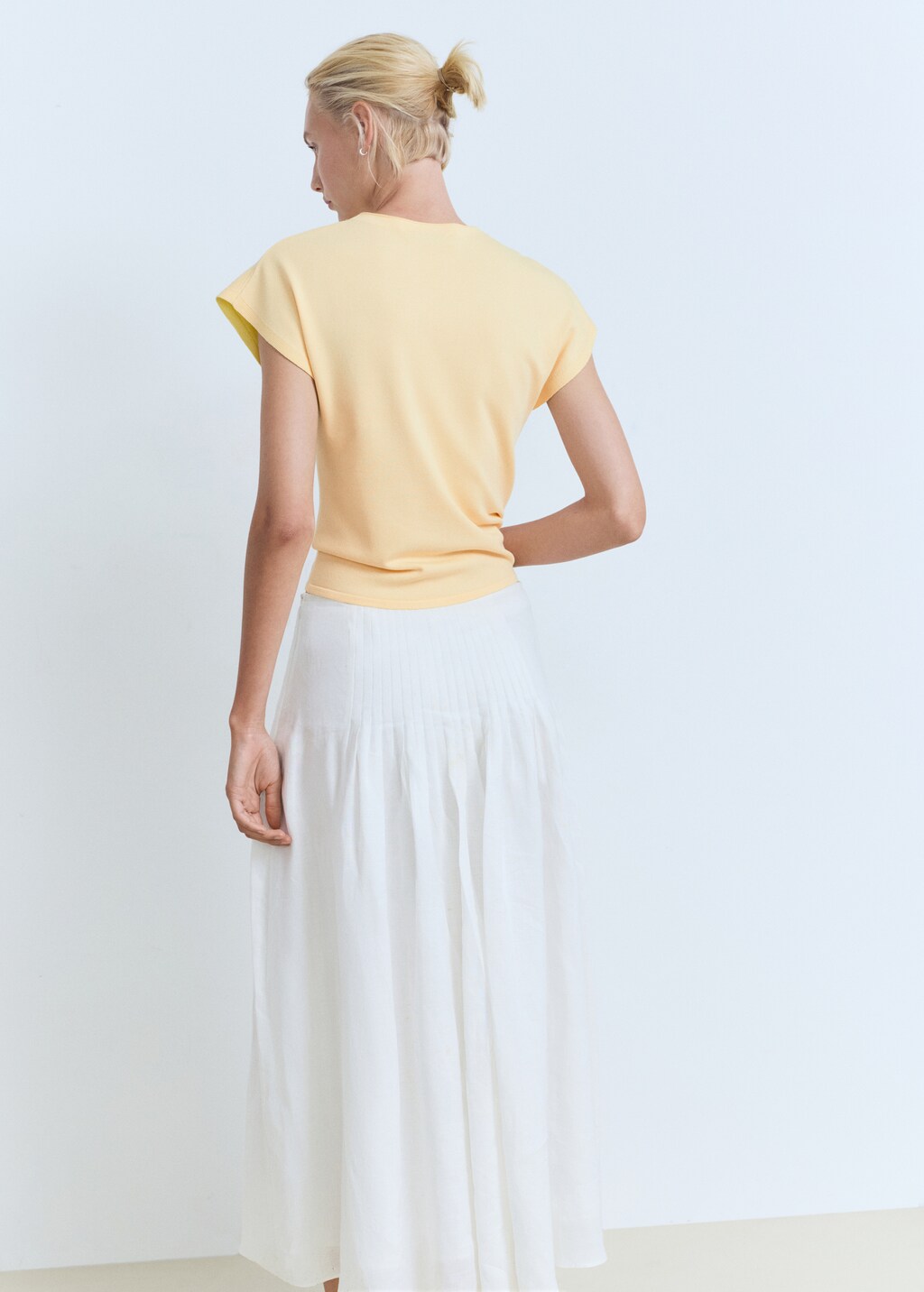 Mango Short-sleeved fine-knit sweater