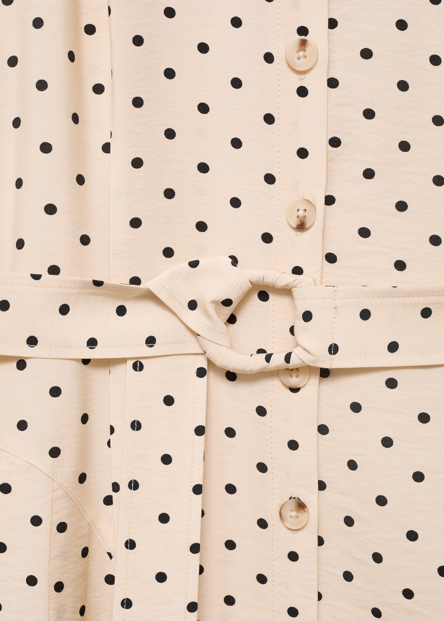 Polka dot shirt dress - Details of the article 0