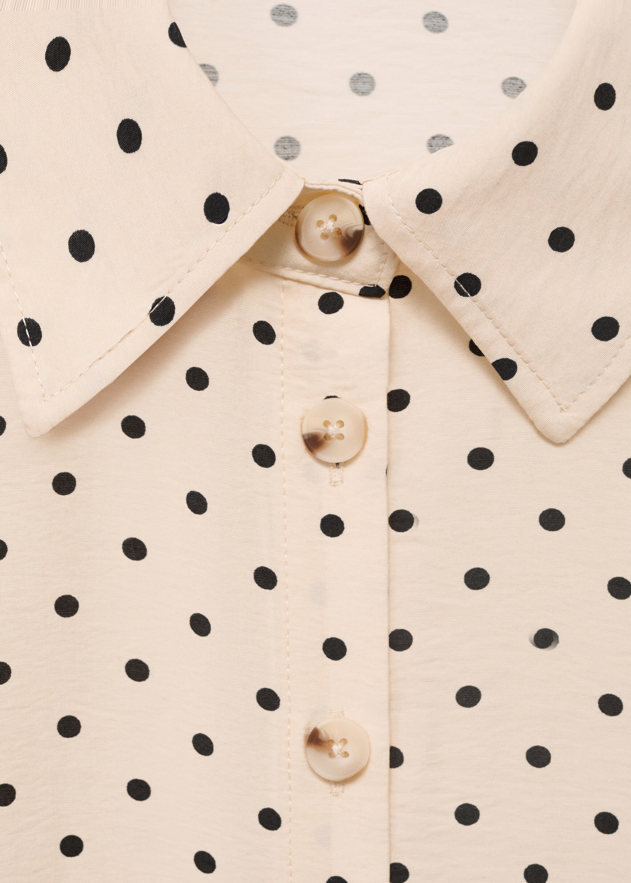 Polka dot shirt dress - Details of the article 8