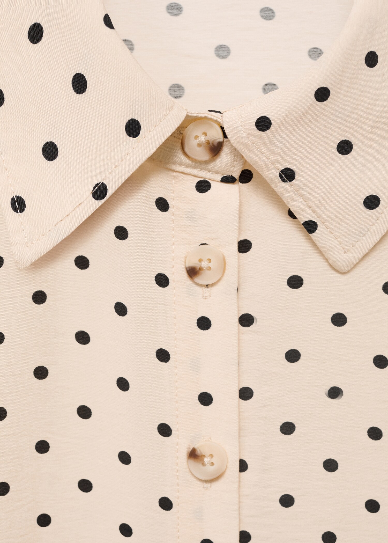 Polka dot shirt dress - Details of the article 8