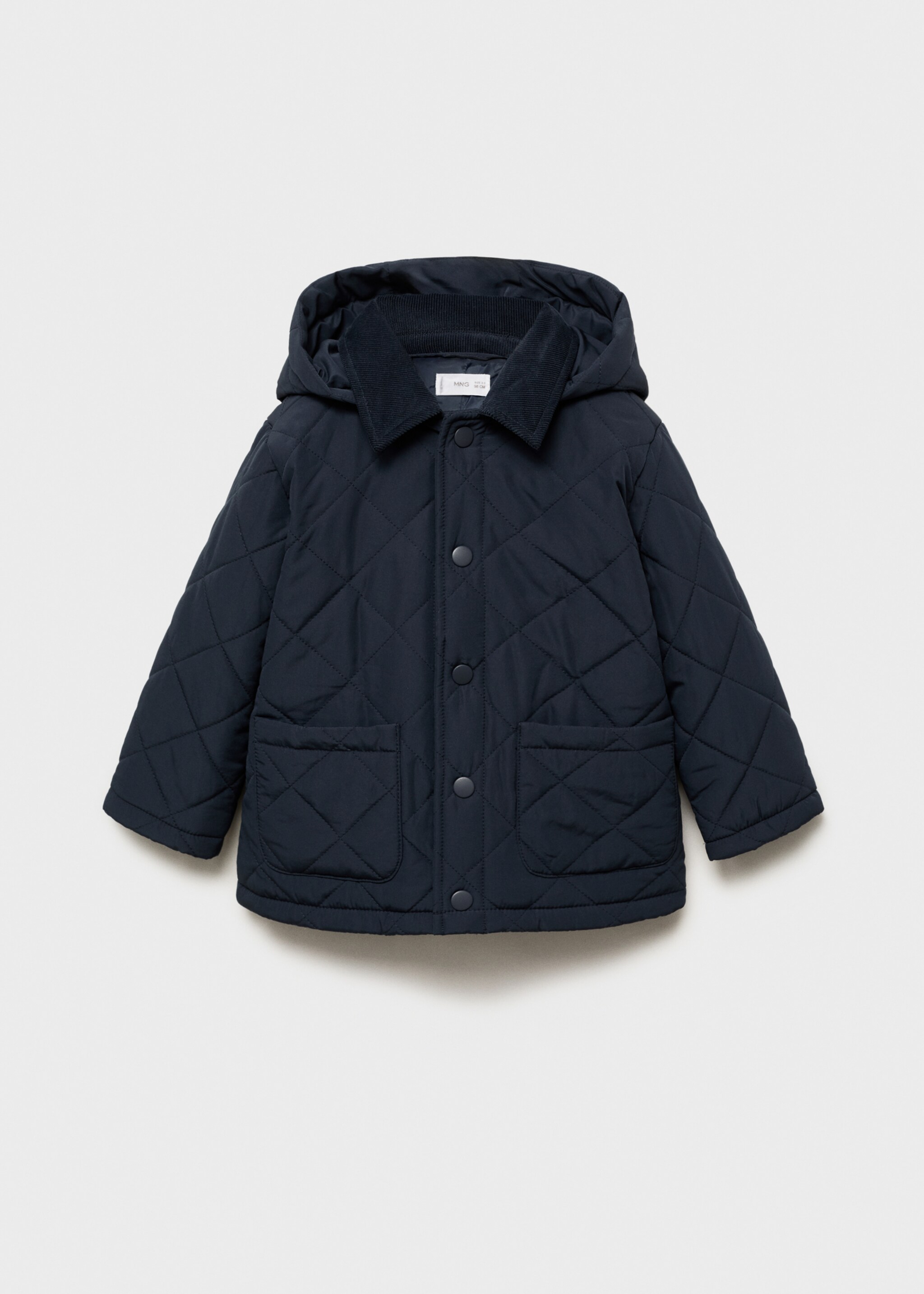 Quilted anorak with shirt collar - Article without model