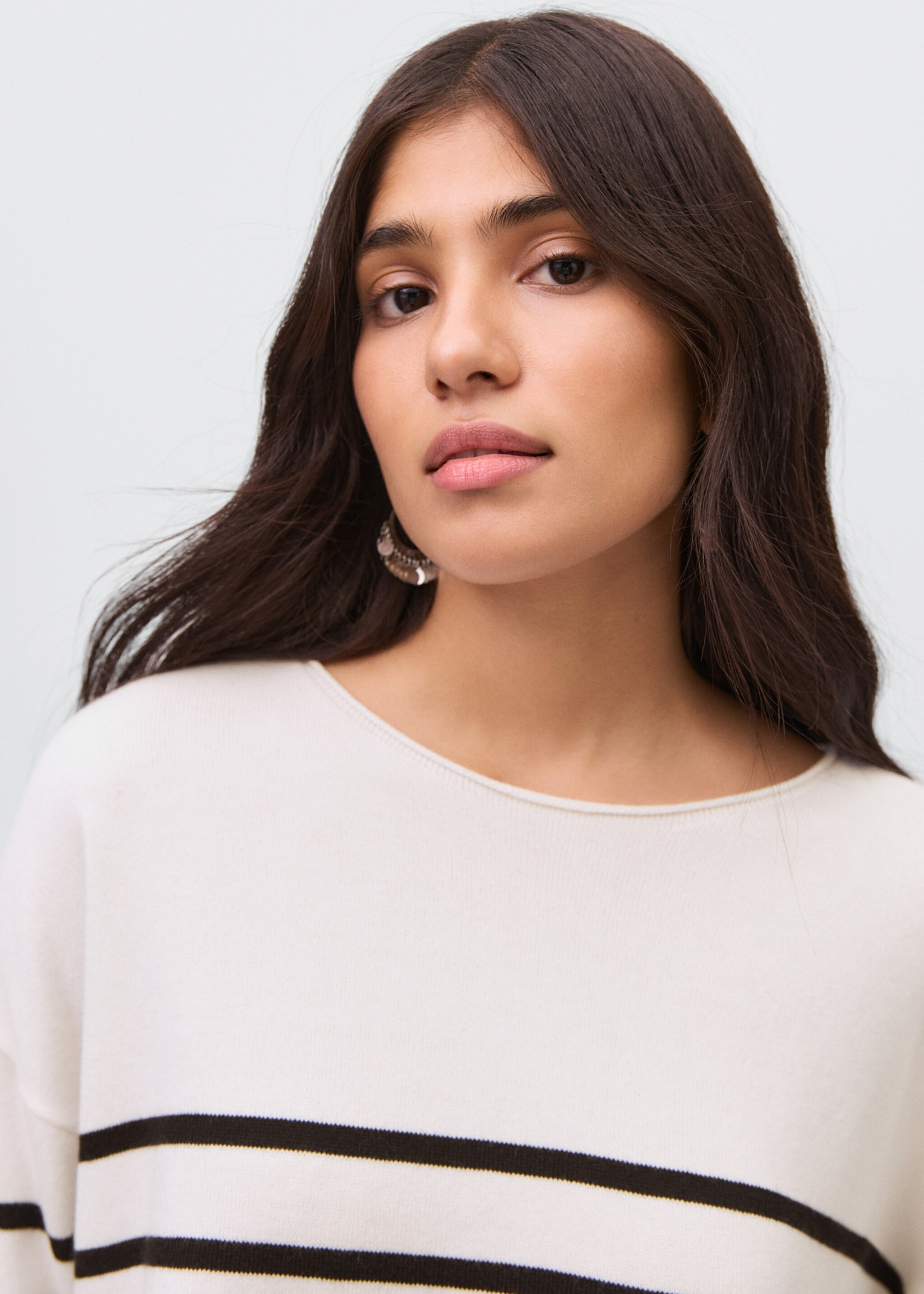 Knit striped sweater - Details of the article 1