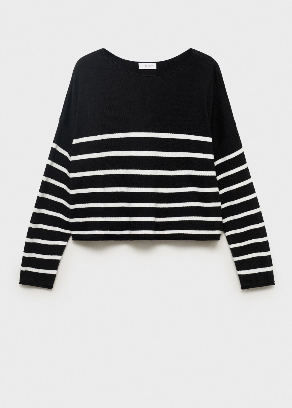 Knit striped sweater