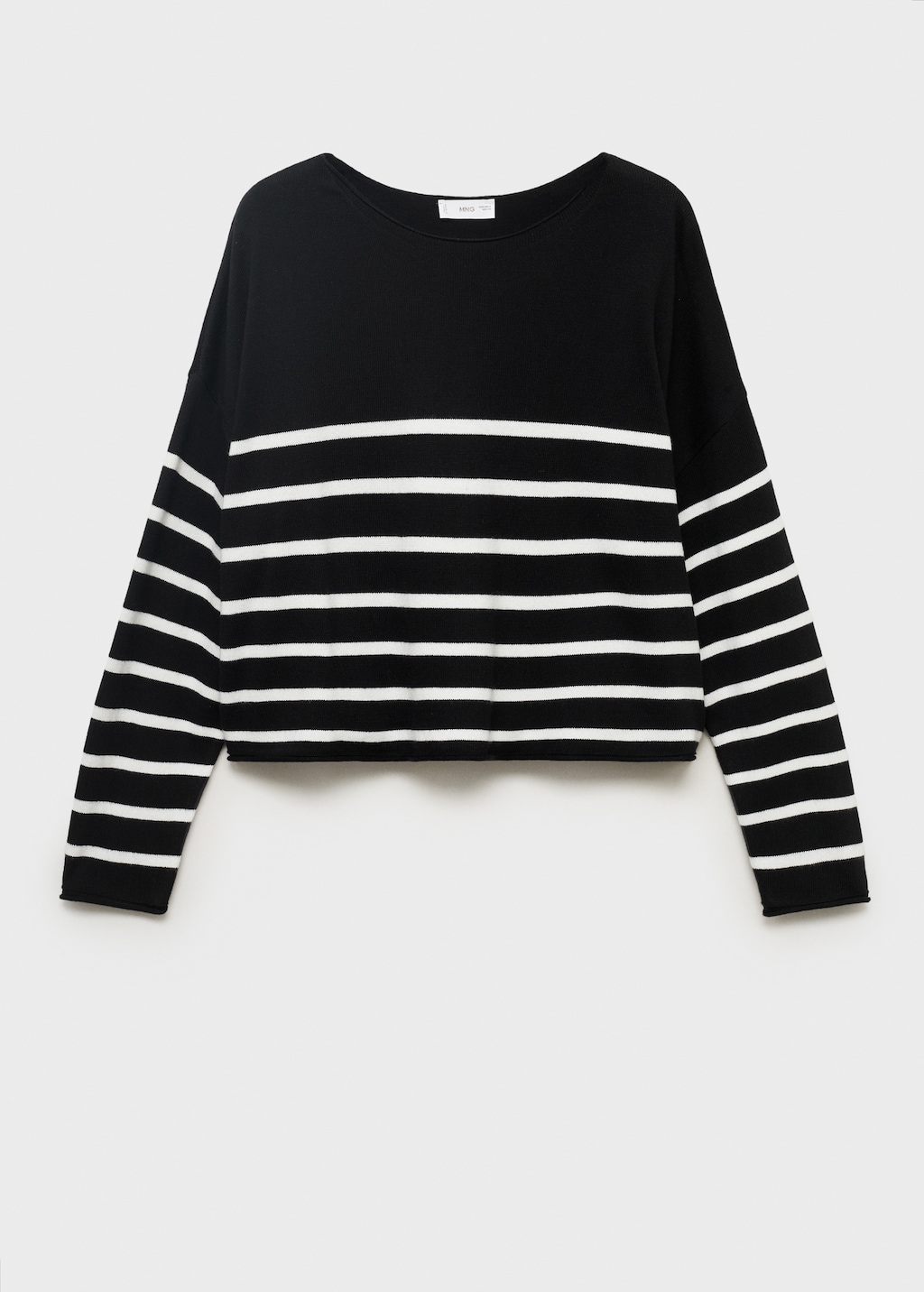 Knit striped sweater